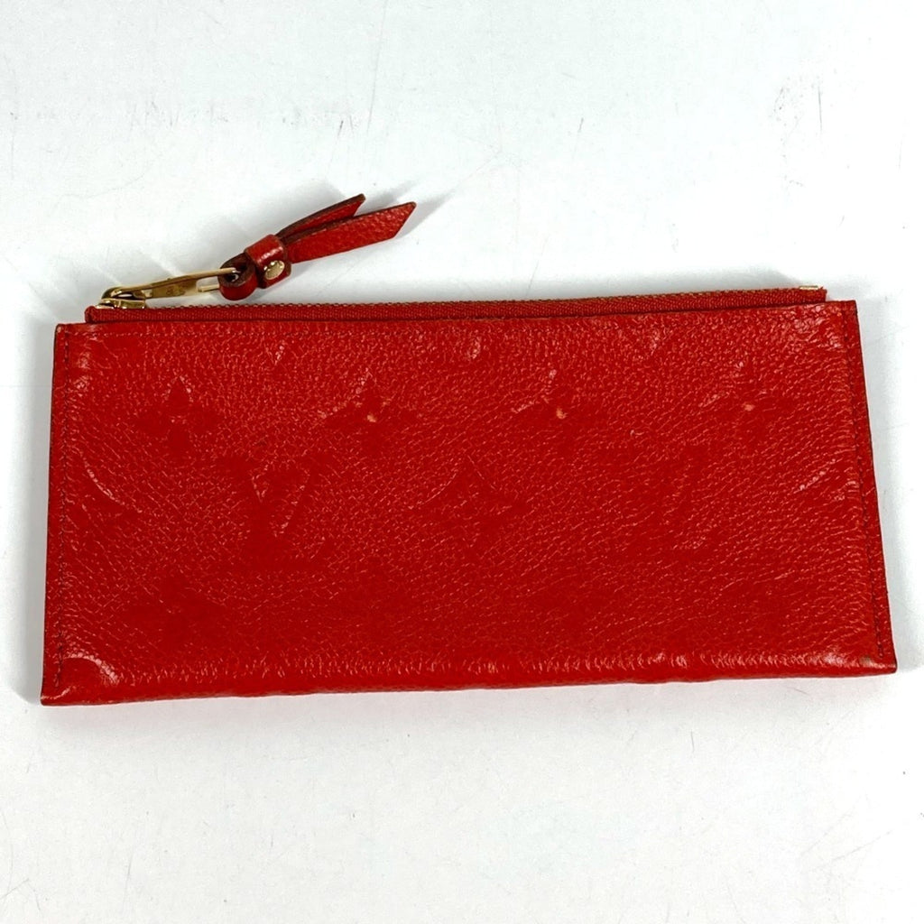 Louis Vuitton Auriane Red Color Monogram Empreinte Long Wallet