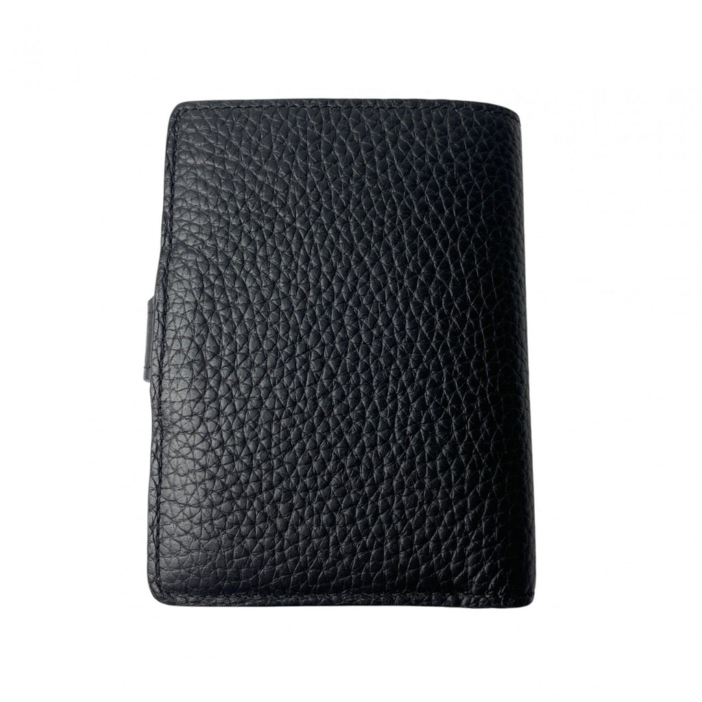 Louis Vuitton Beige Black Leather Wallet