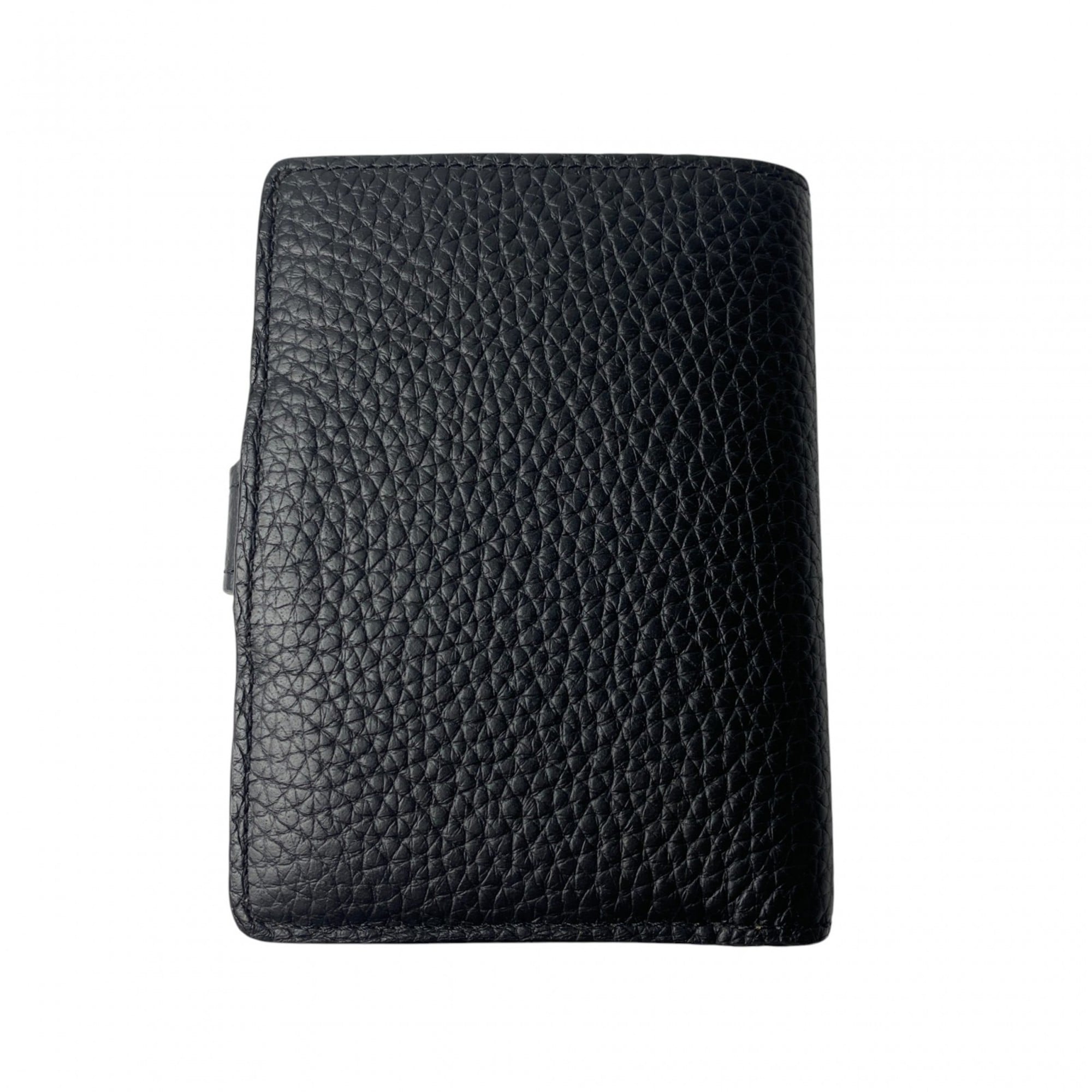 Louis Vuitton Beige Black Leather Wallet