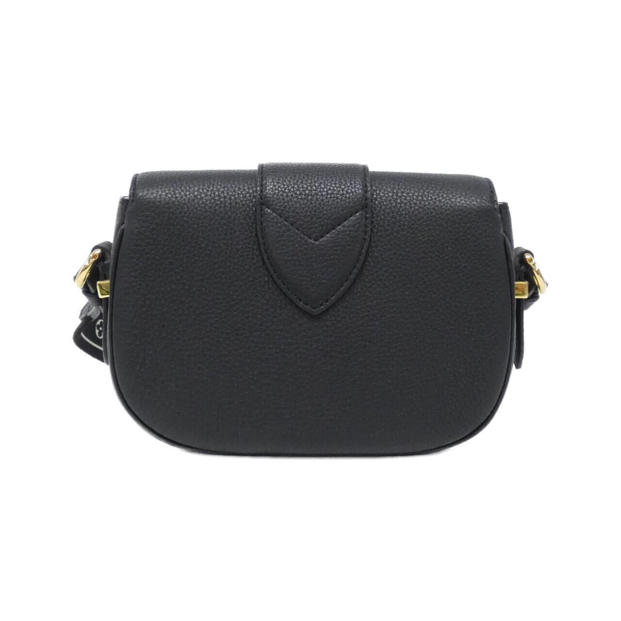 Louis Vuitton Black Leather Shoulder Bag