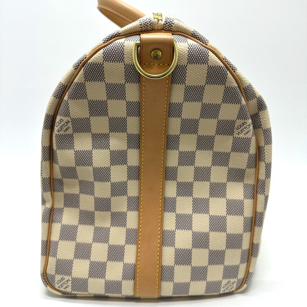 Louis Vuitton White Damier Azur Boston Bag