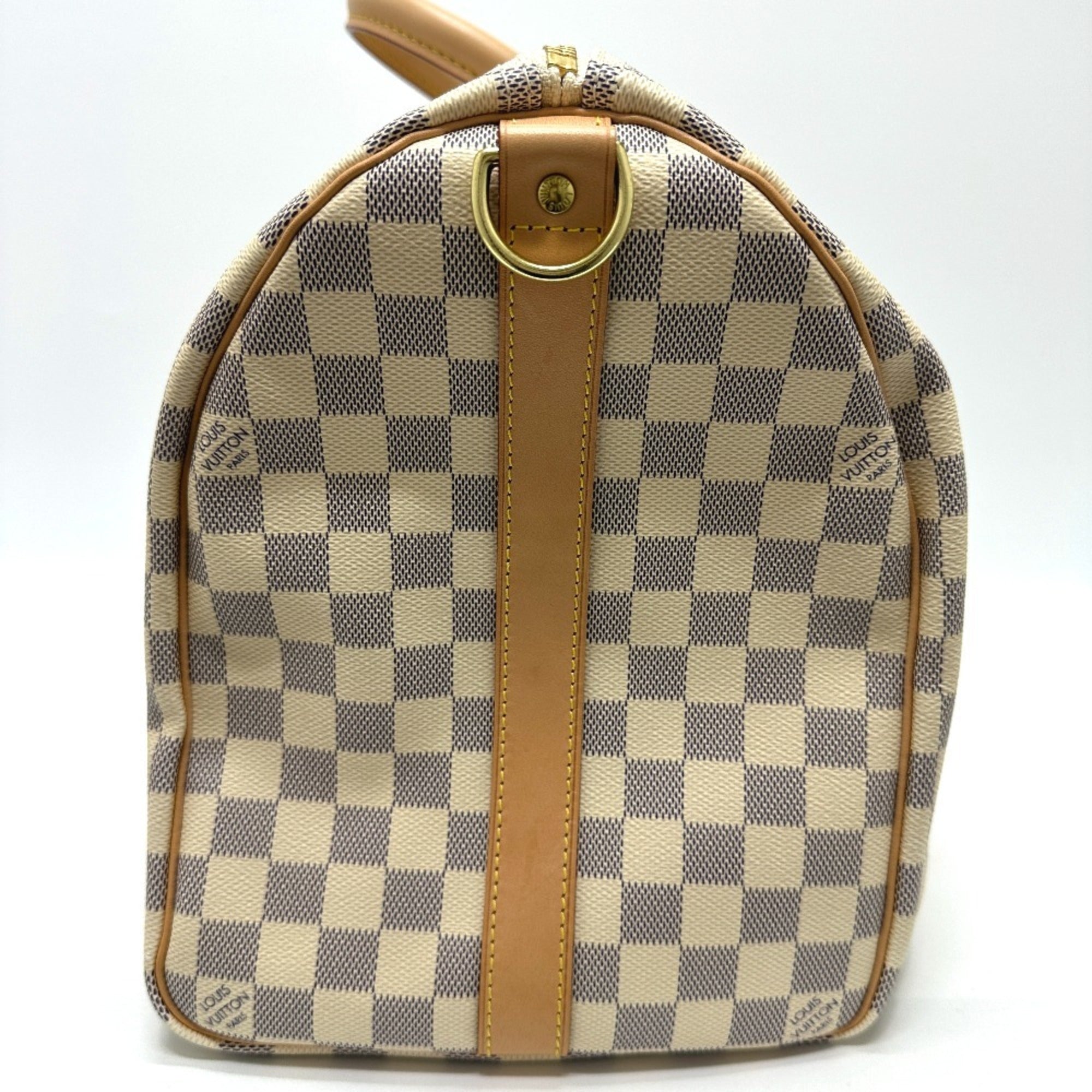 Louis Vuitton White Damier Azur Boston Bag
