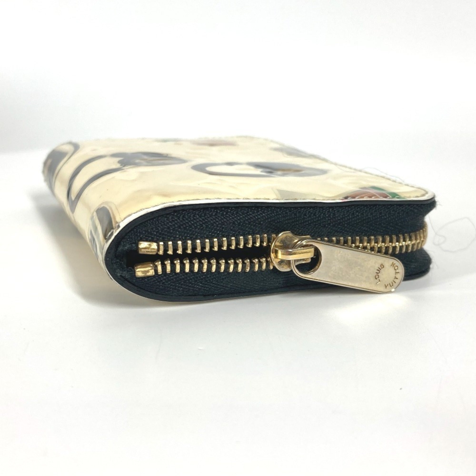 Louis Vuitton Black White Patent Leather Coin Purse/Coin Case