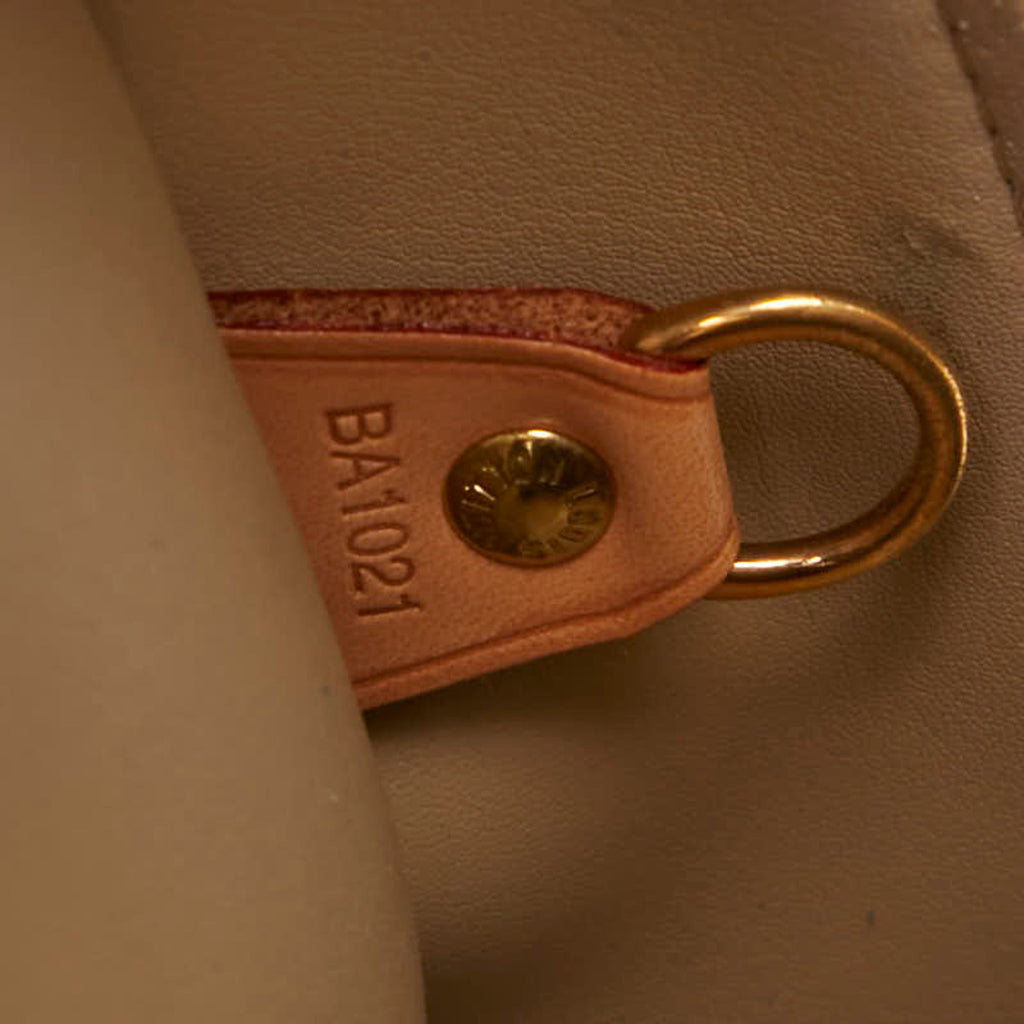 Louis Vuitton Beige Yellow Patent Leather Boston Bag Handbag