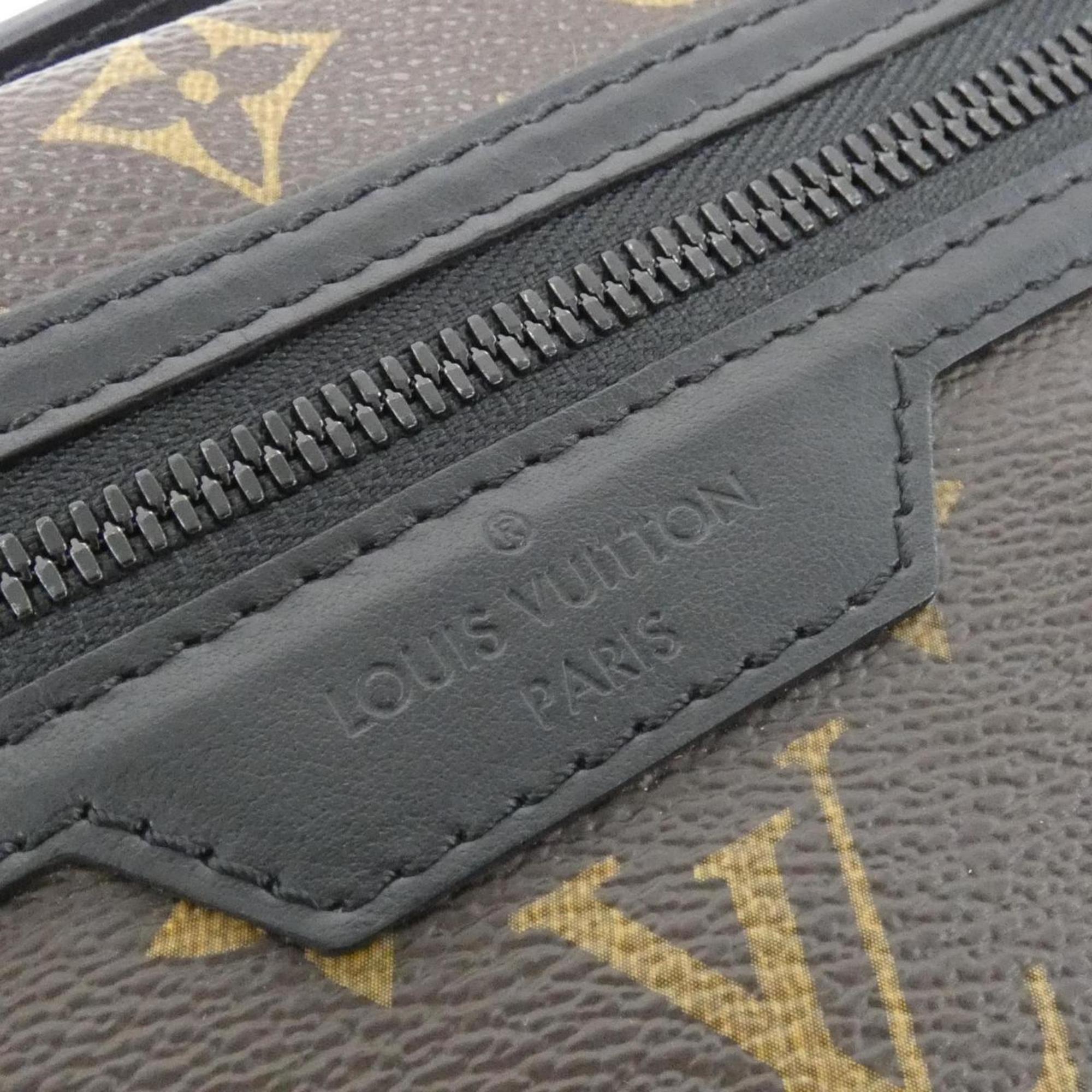 Louis Vuitton Marron Purple Coated Canvas Denim Shoulder Bag