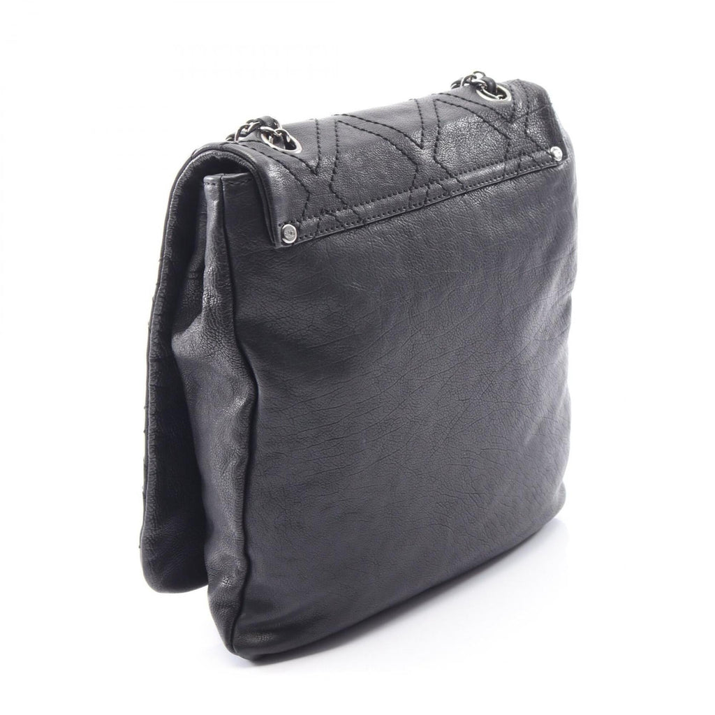 Chanel Black Leather Shoulder Bag