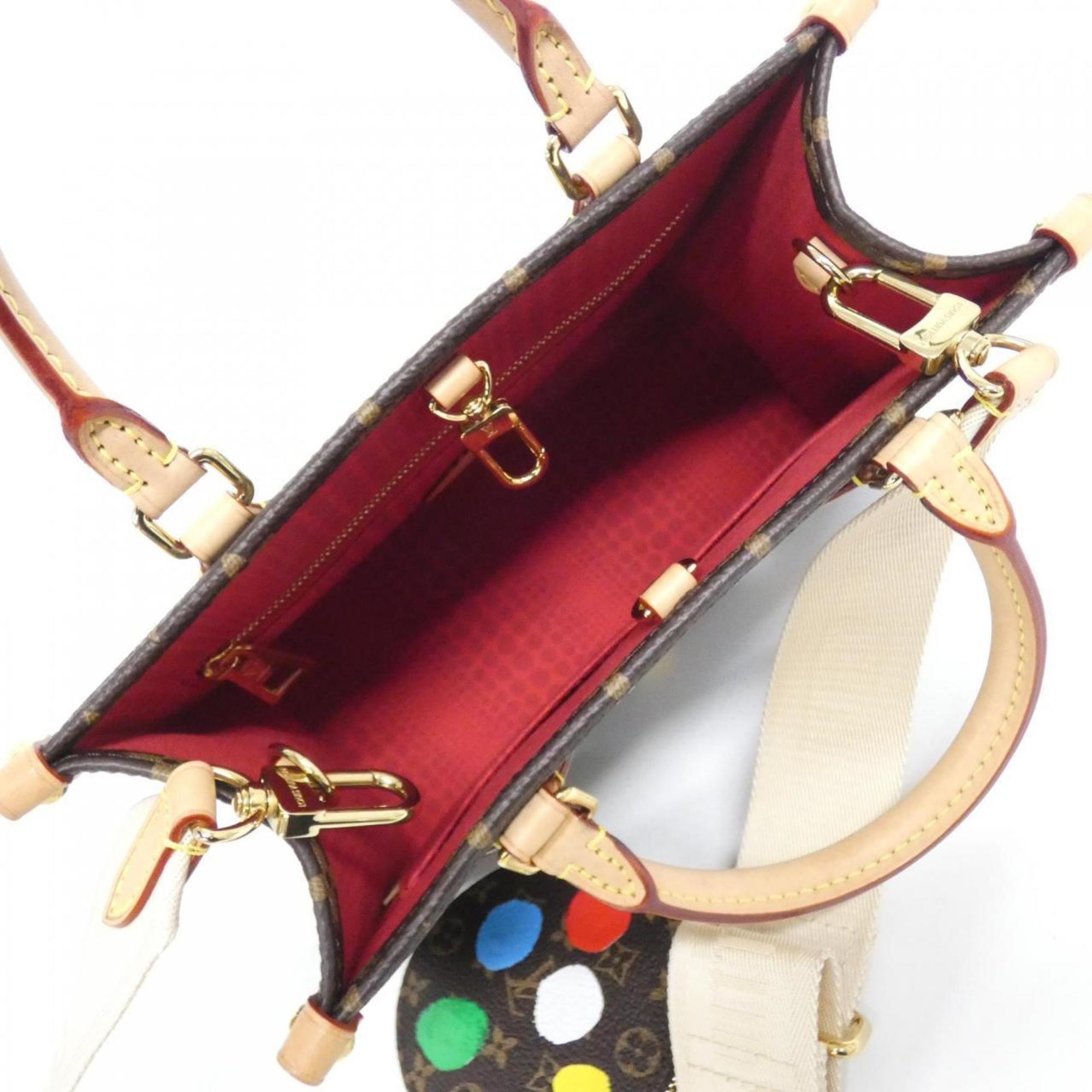 Louis Vuitton Brown Coated Canvas Handbag