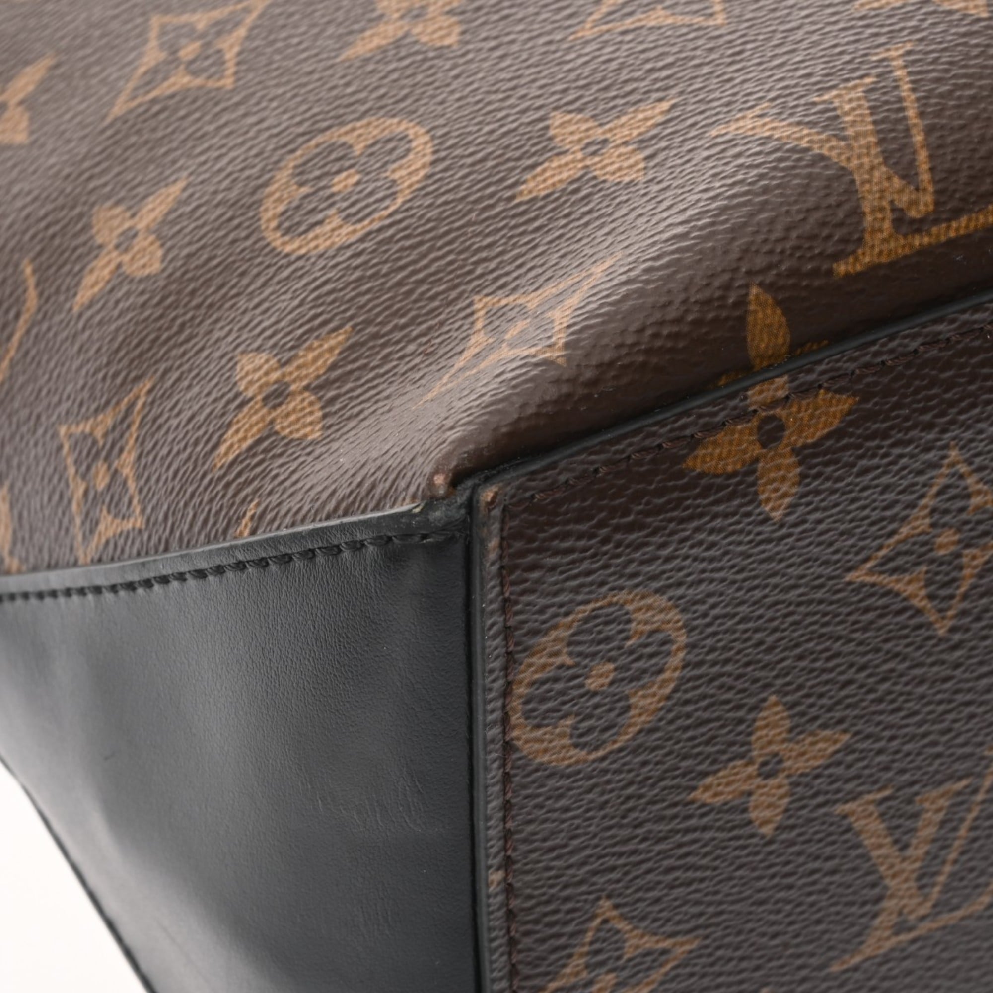 Louis Vuitton Brown Noir Monogram Pouch Tote Bag