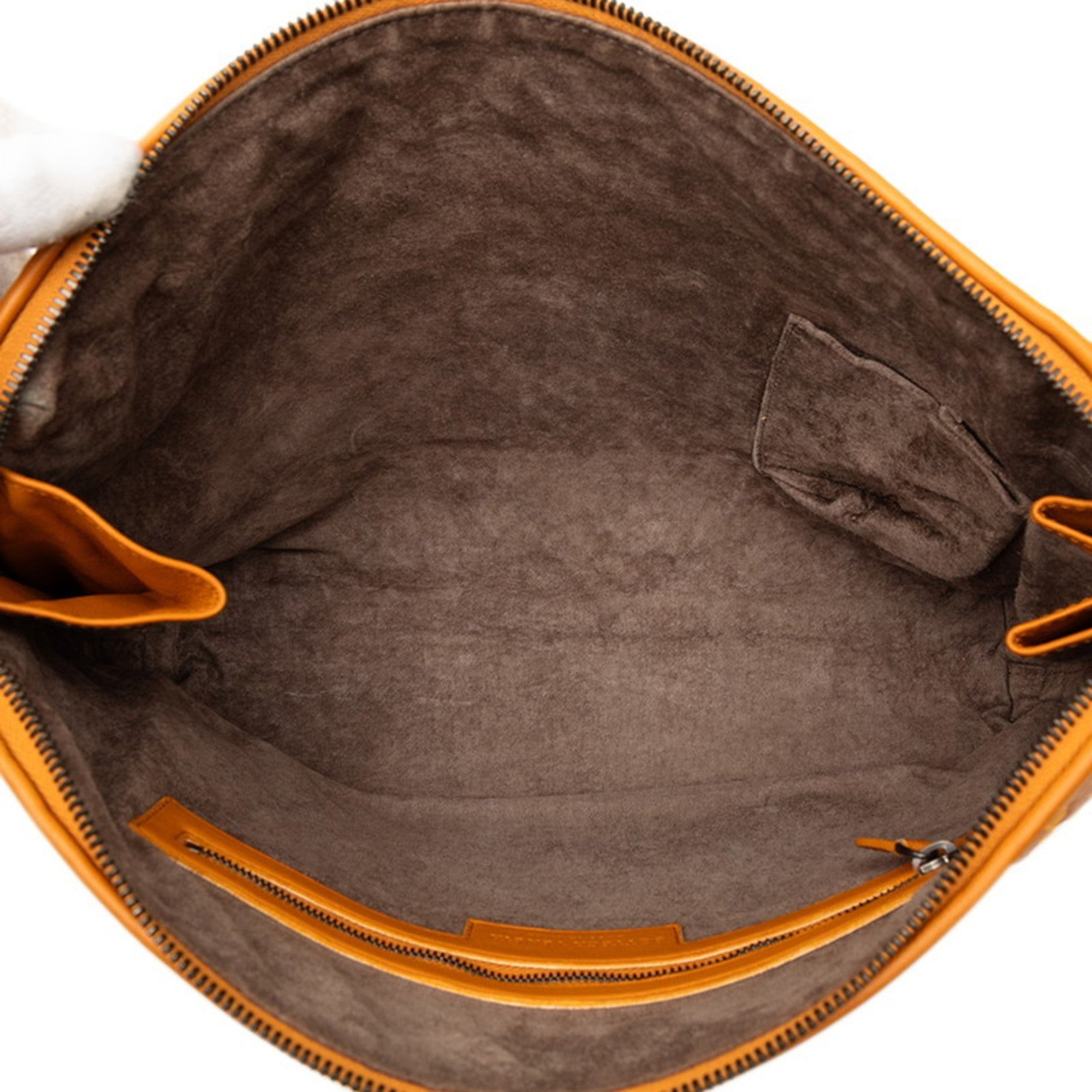 Bottega Veneta Orange Leather Shoulder Bag