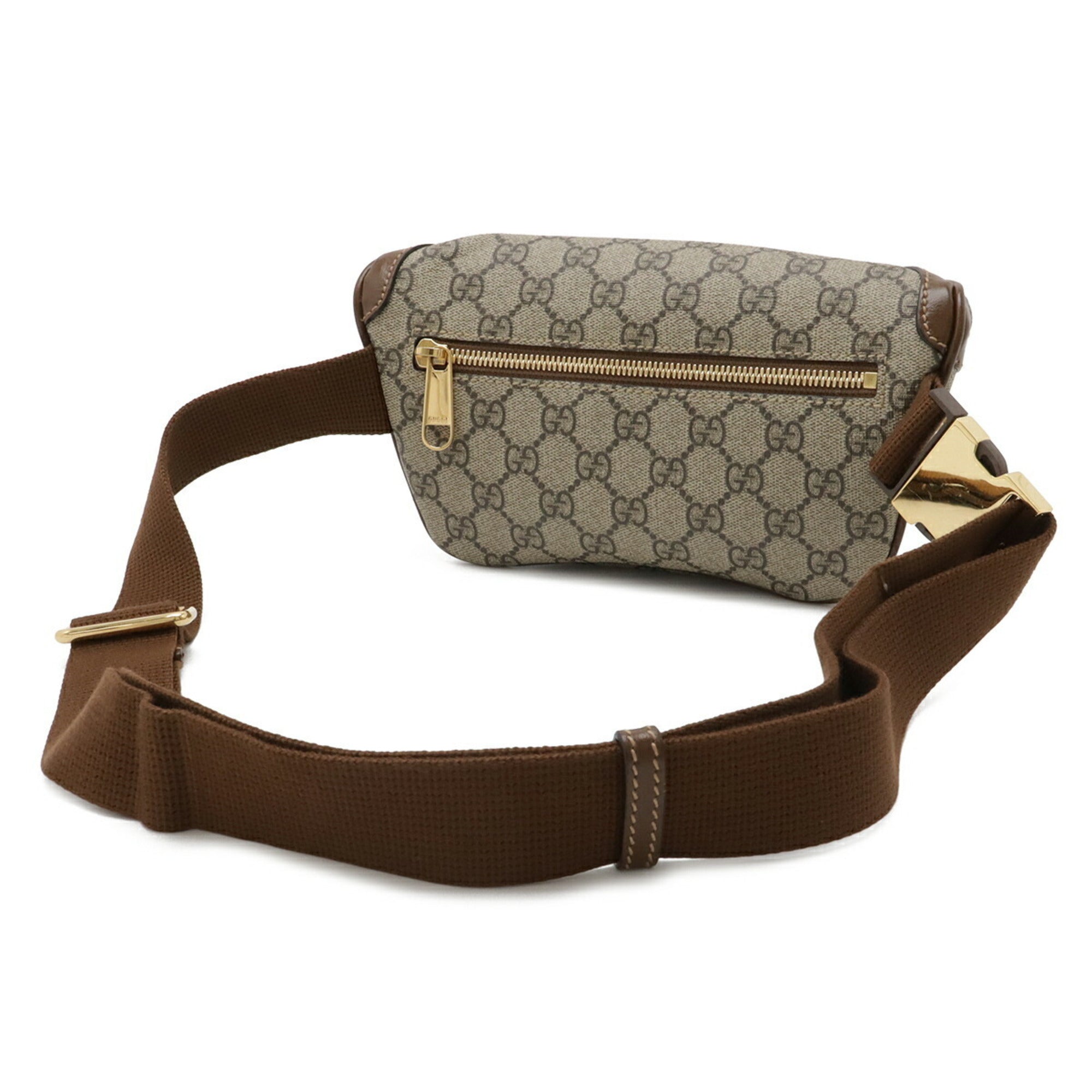 Gucci Beige Brown Leather Sling Bag (Pre-Owned)