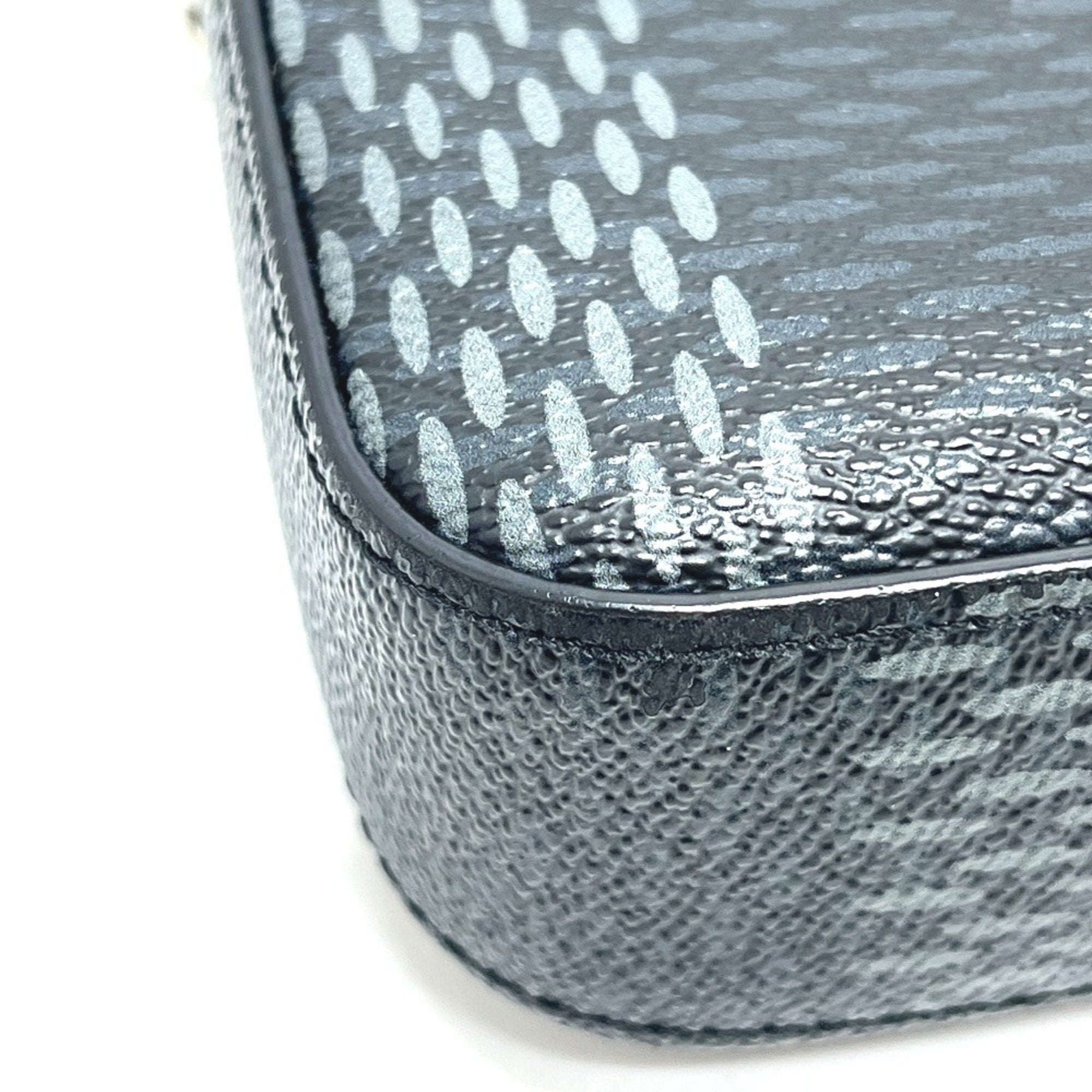 Louis Vuitton Black Galle Damier Graphite Shoulder Bag