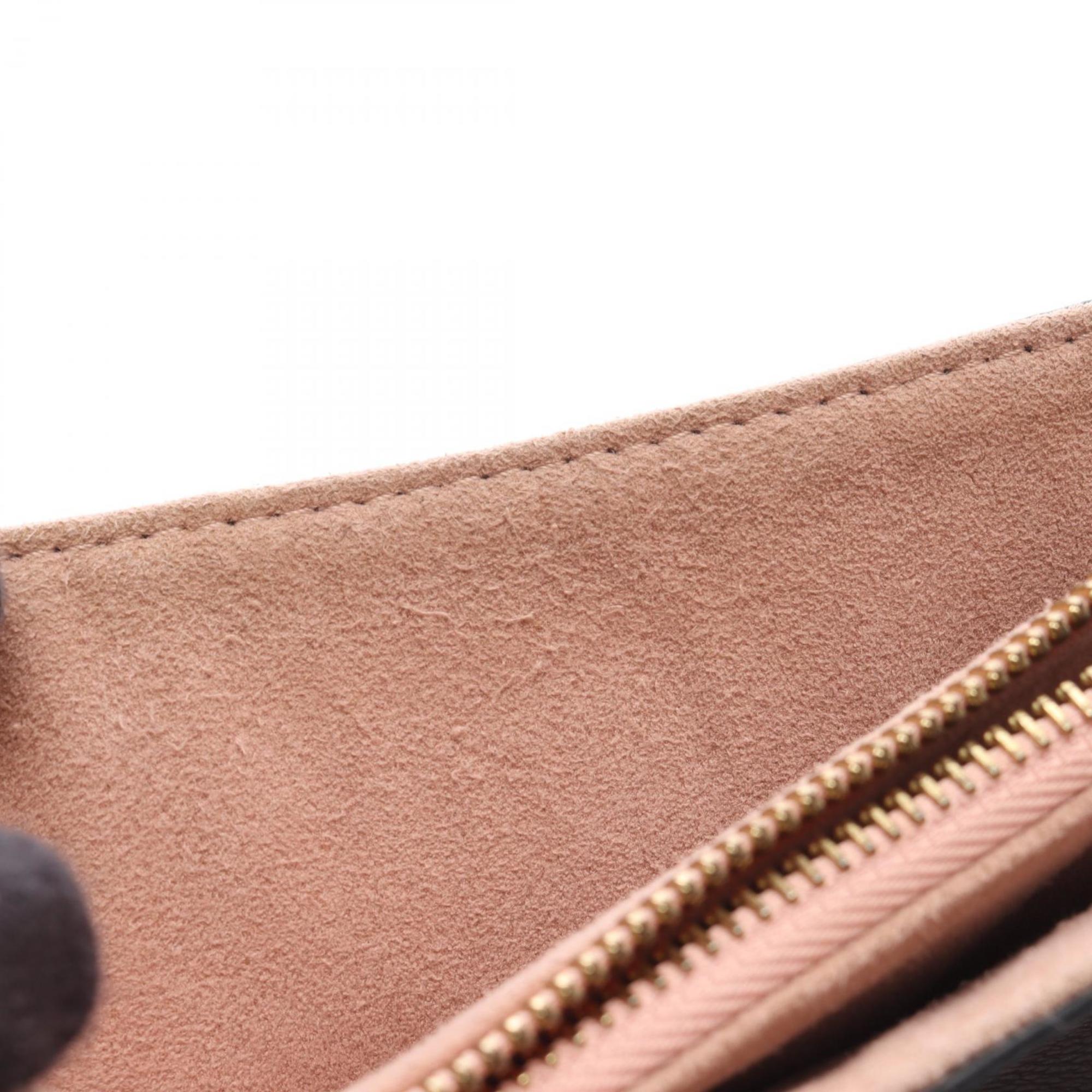 Louis Vuitton Brown Monogram Pink Coated Canvas Shoulder Bag