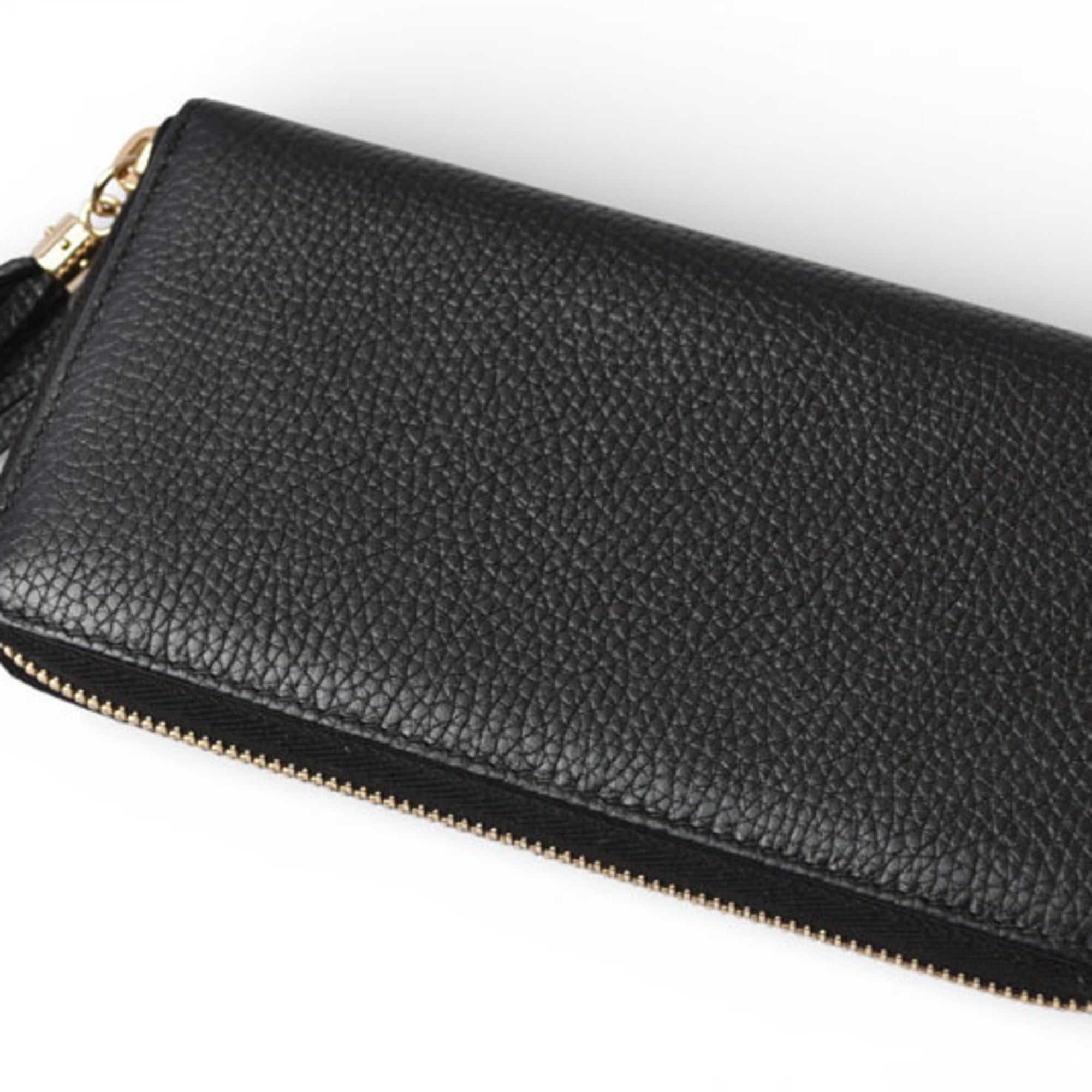 Gucci Black Leather Long Wallet (Bi-Fold) (Pre-Owned)