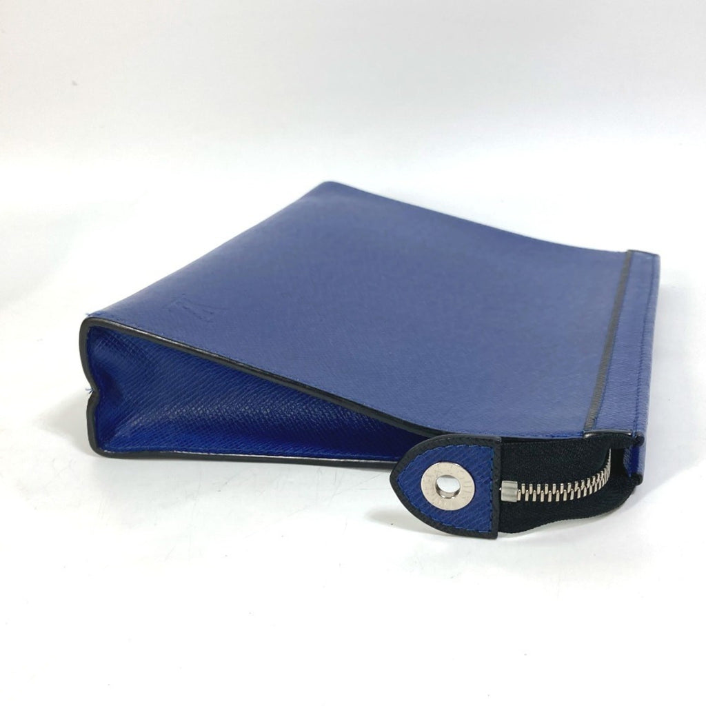 Louis Vuitton Taiga Blue Taiga Leather Pouch