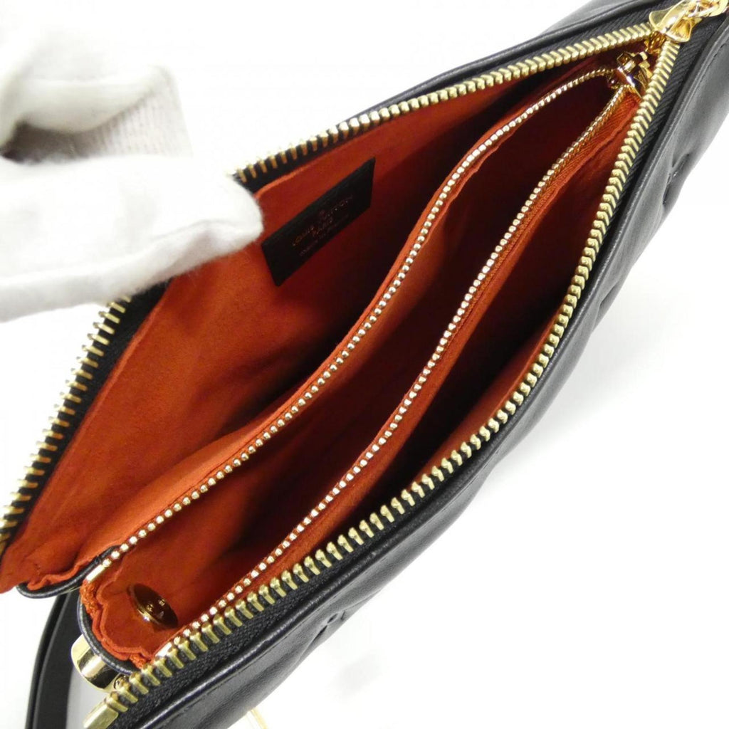 Louis Vuitton Black Leather Shoulder Bag