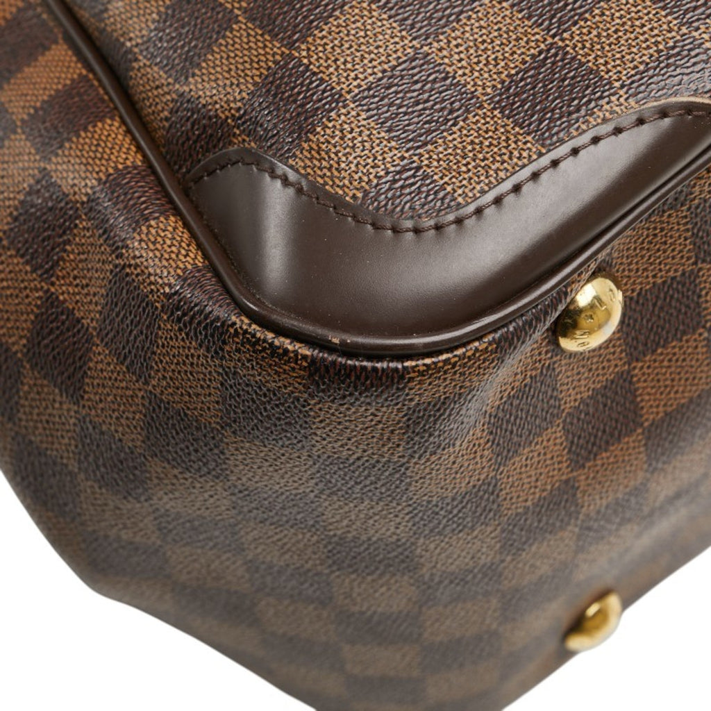Louis Vuitton Damier Brown Pvc Leather Handbag