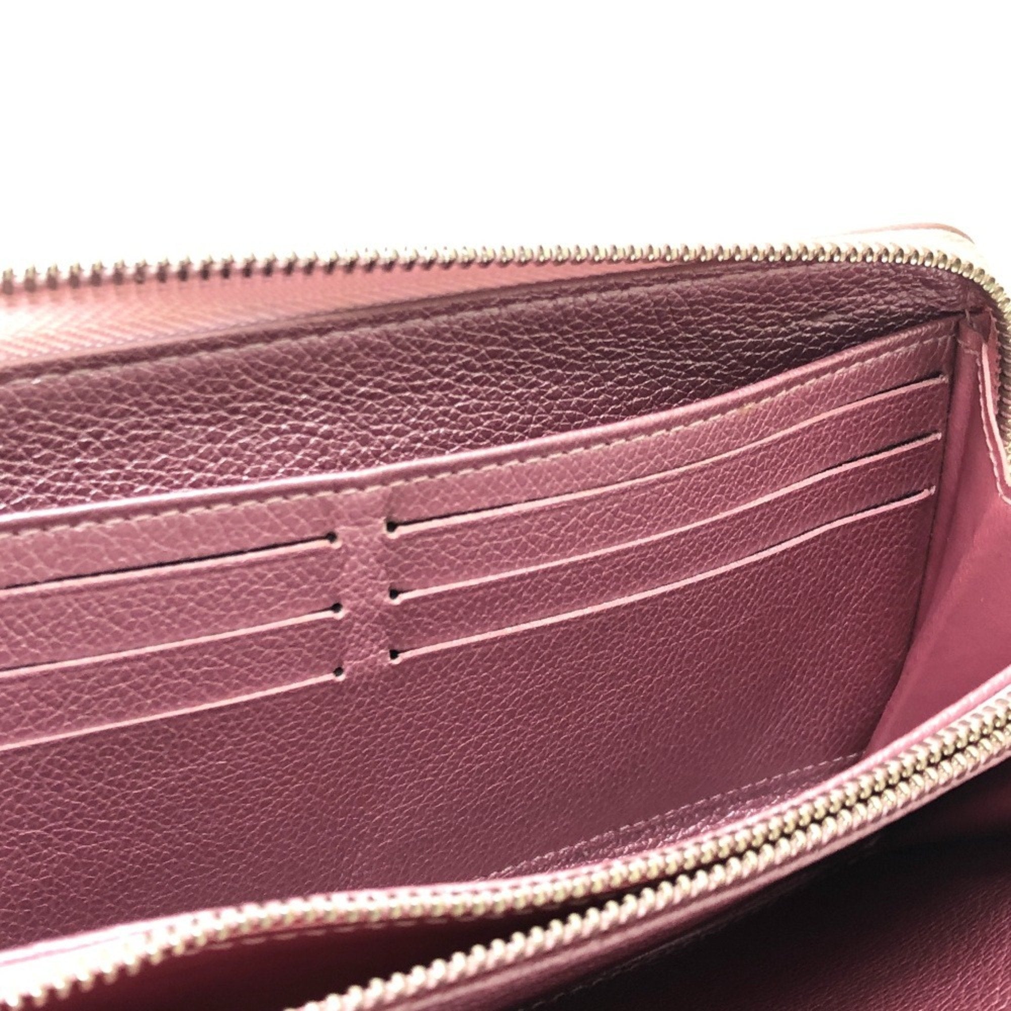 Louis Vuitton Metallic Pink Leather Long Wallet