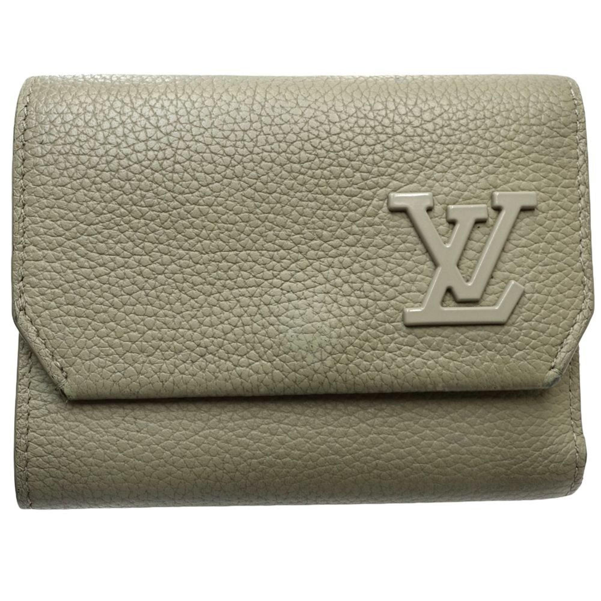 Louis Vuitton Leather Wallet (Tri-Fold)