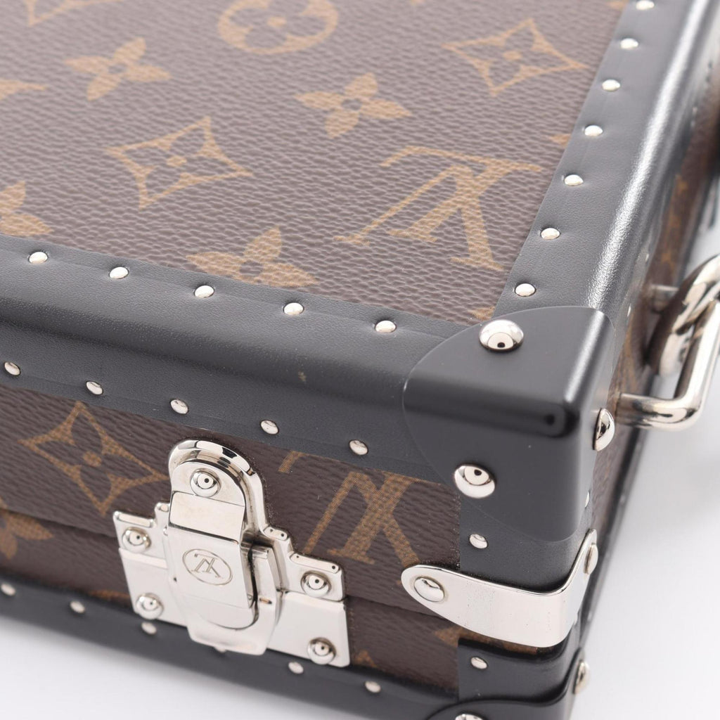 Louis Vuitton Black Brown Monogram Macassar Coated Canvas Shoulder Bag