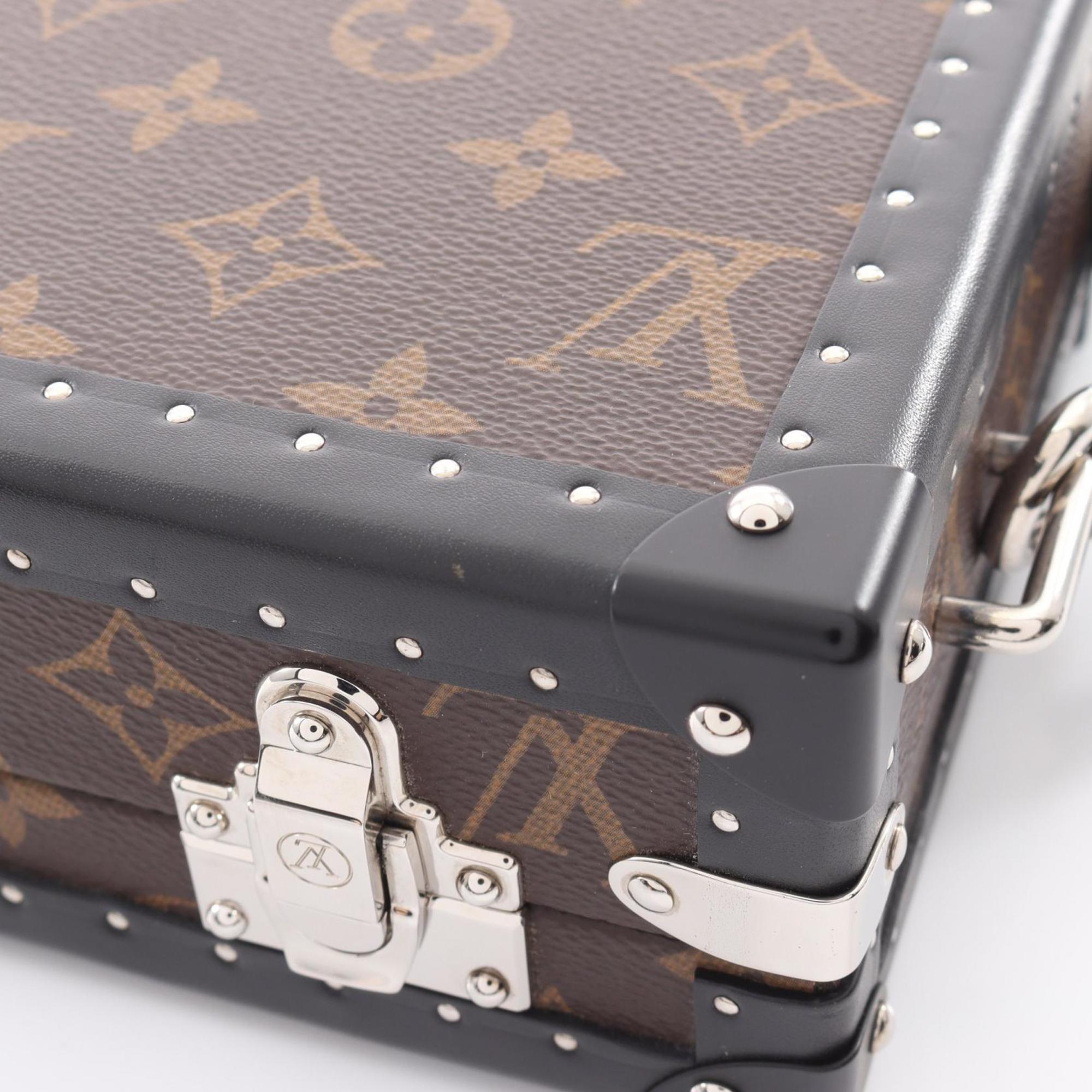 Louis Vuitton Black Brown Monogram Macassar Coated Canvas Shoulder Bag
