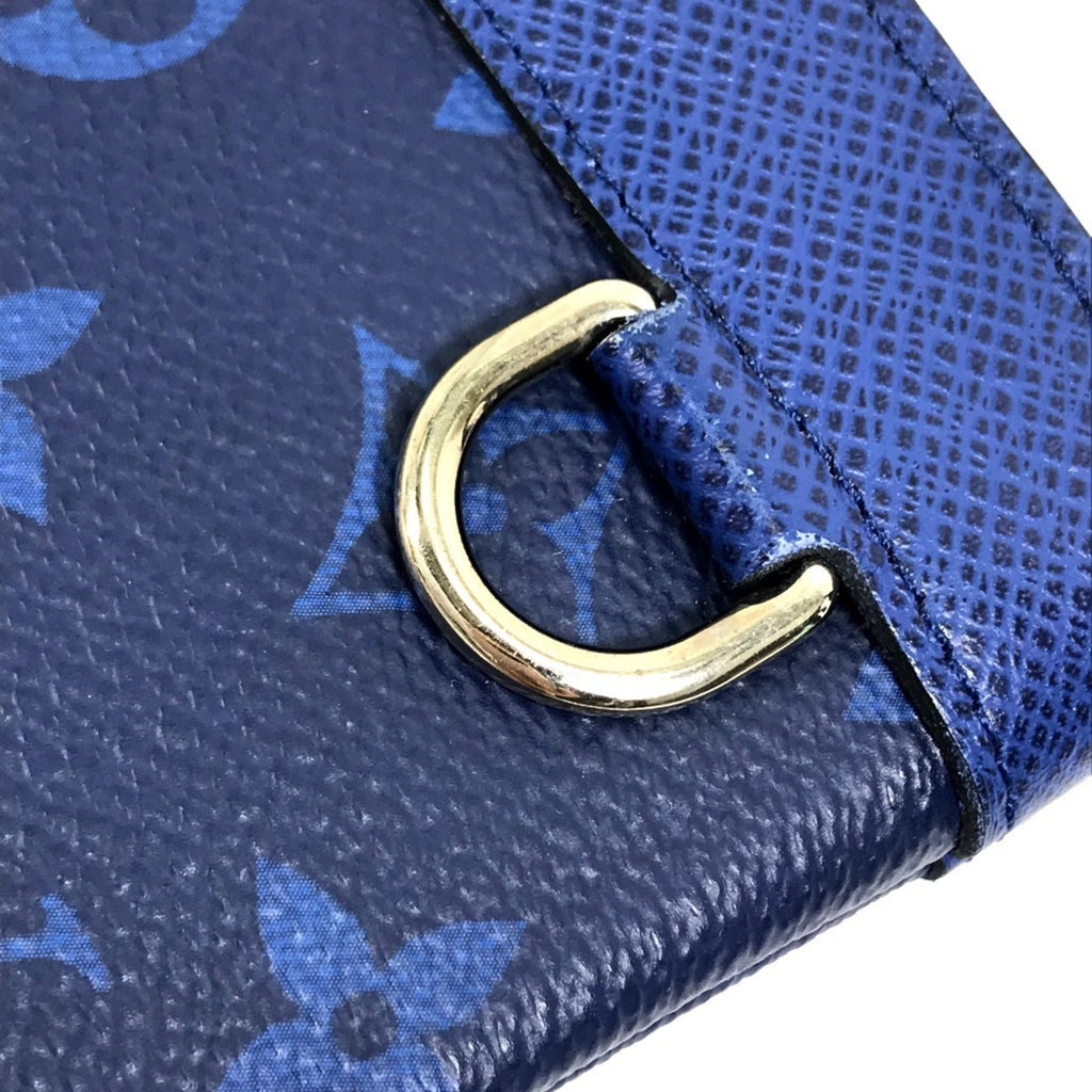 Louis Vuitton Blue Taigarama Clutch Bag Pochette Pouch