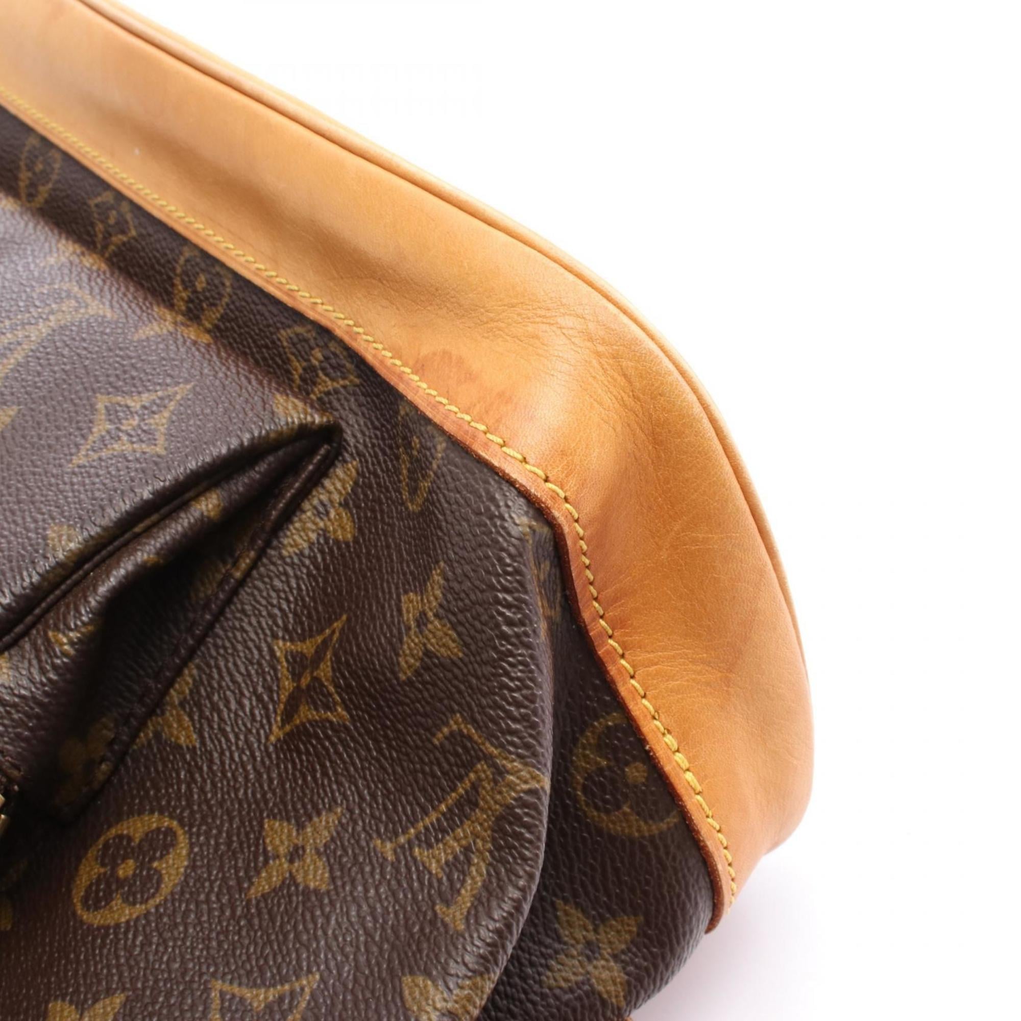 Louis Vuitton Brown Pvc Coated Canvas Monogram Leather Backpack