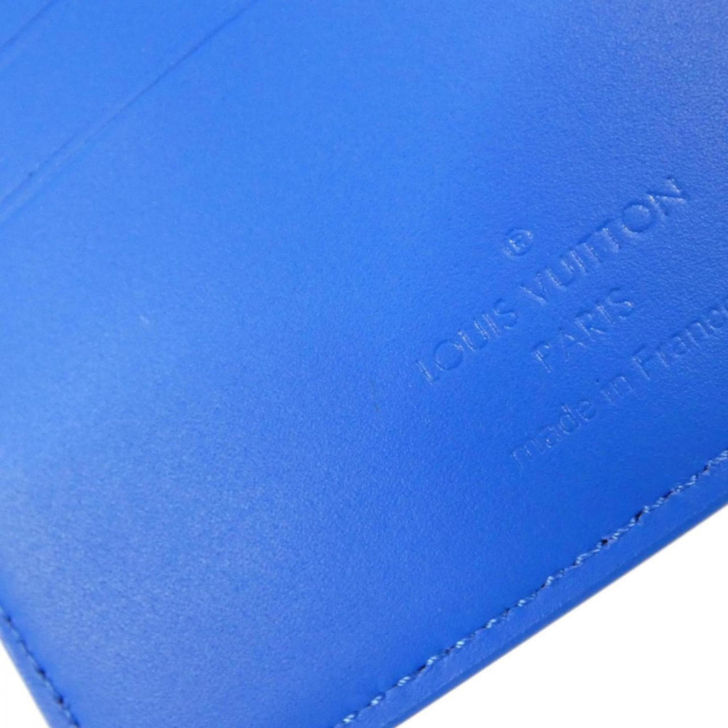 Louis Vuitton Blue Leather Bill Wallet
