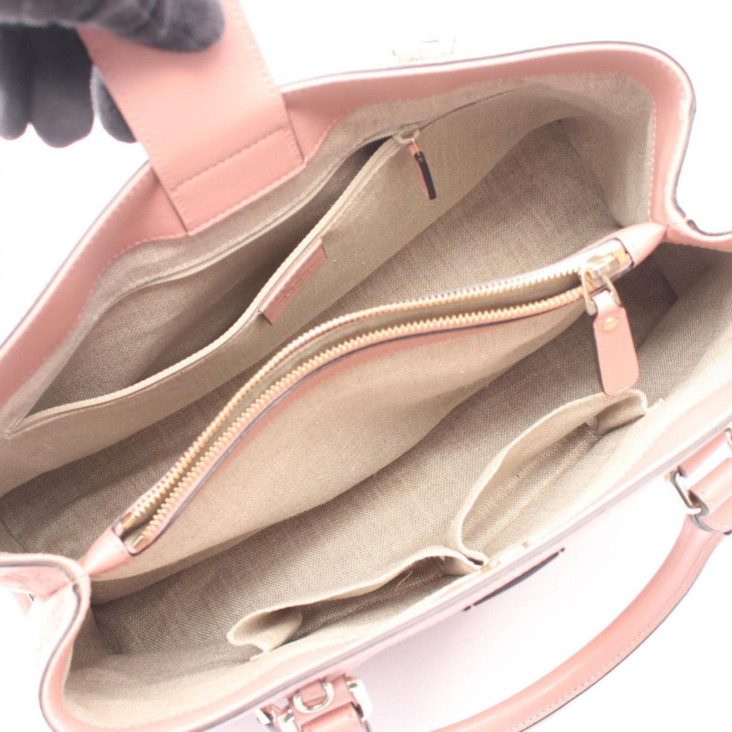 Gucci Microguccissima Pink Leather Handbag (Pre-Owned)
