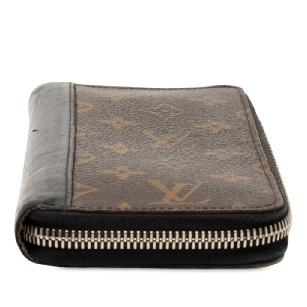 Louis Vuitton Black Brown Noir Pvc Leather Long Wallet
