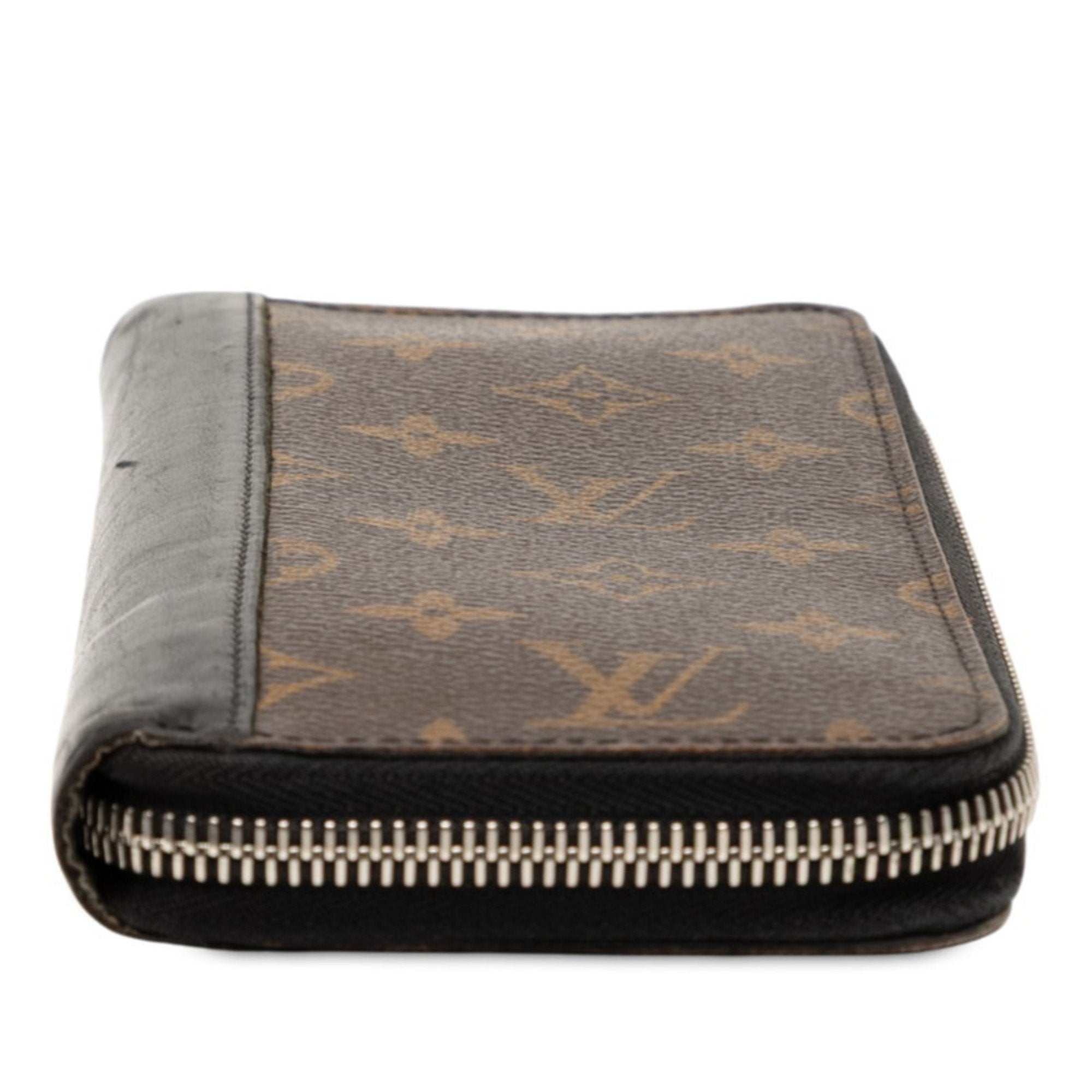 Louis Vuitton Black Brown Noir Pvc Leather Long Wallet