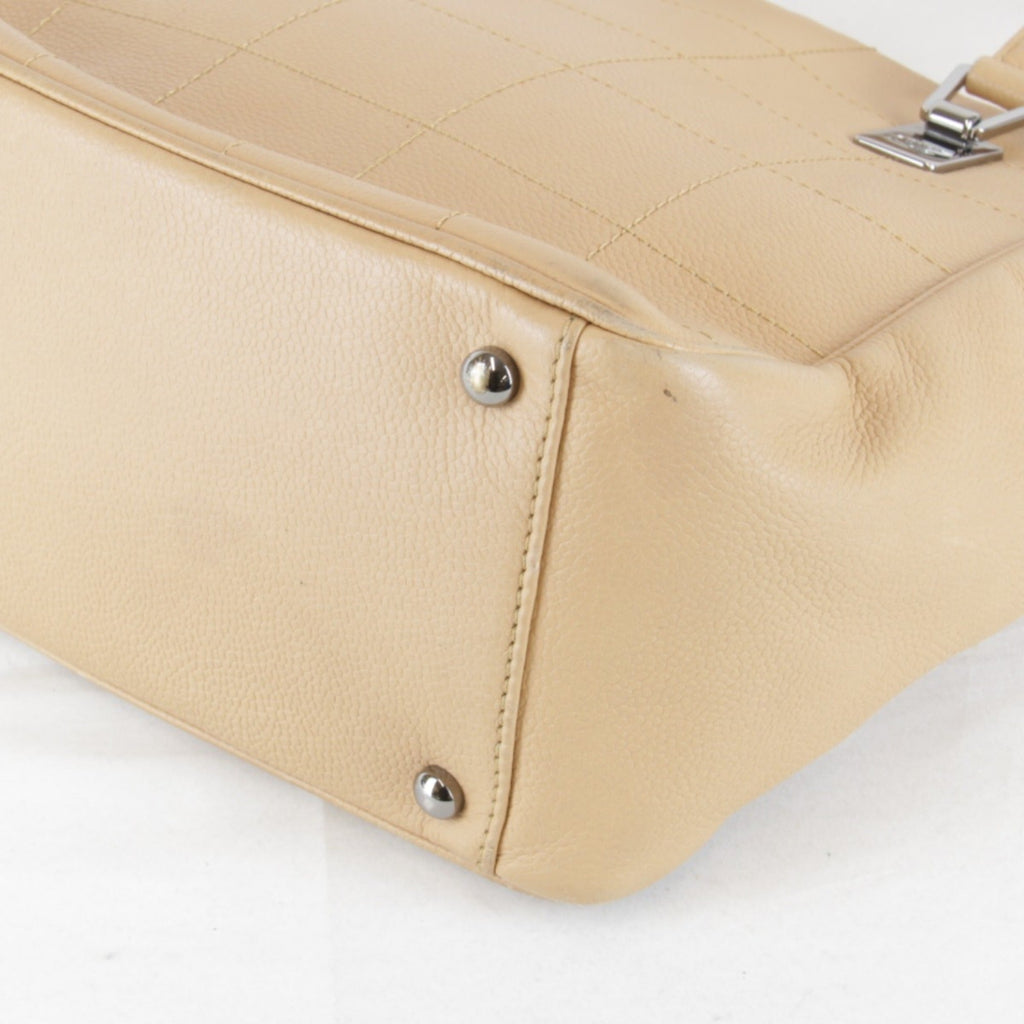 Chanel Beige Leather Tote Bag