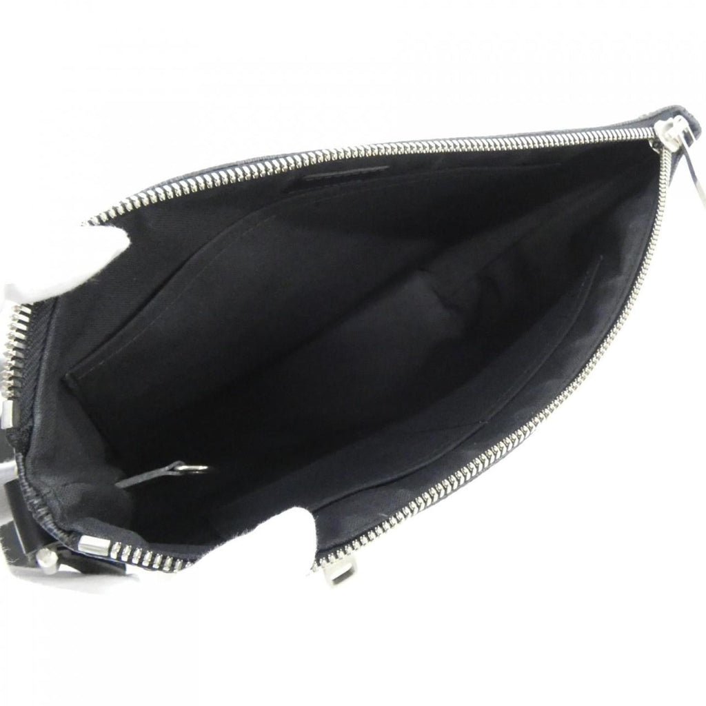 Louis Vuitton Dark Gray Graphite Coated Canvas Shoulder Bag