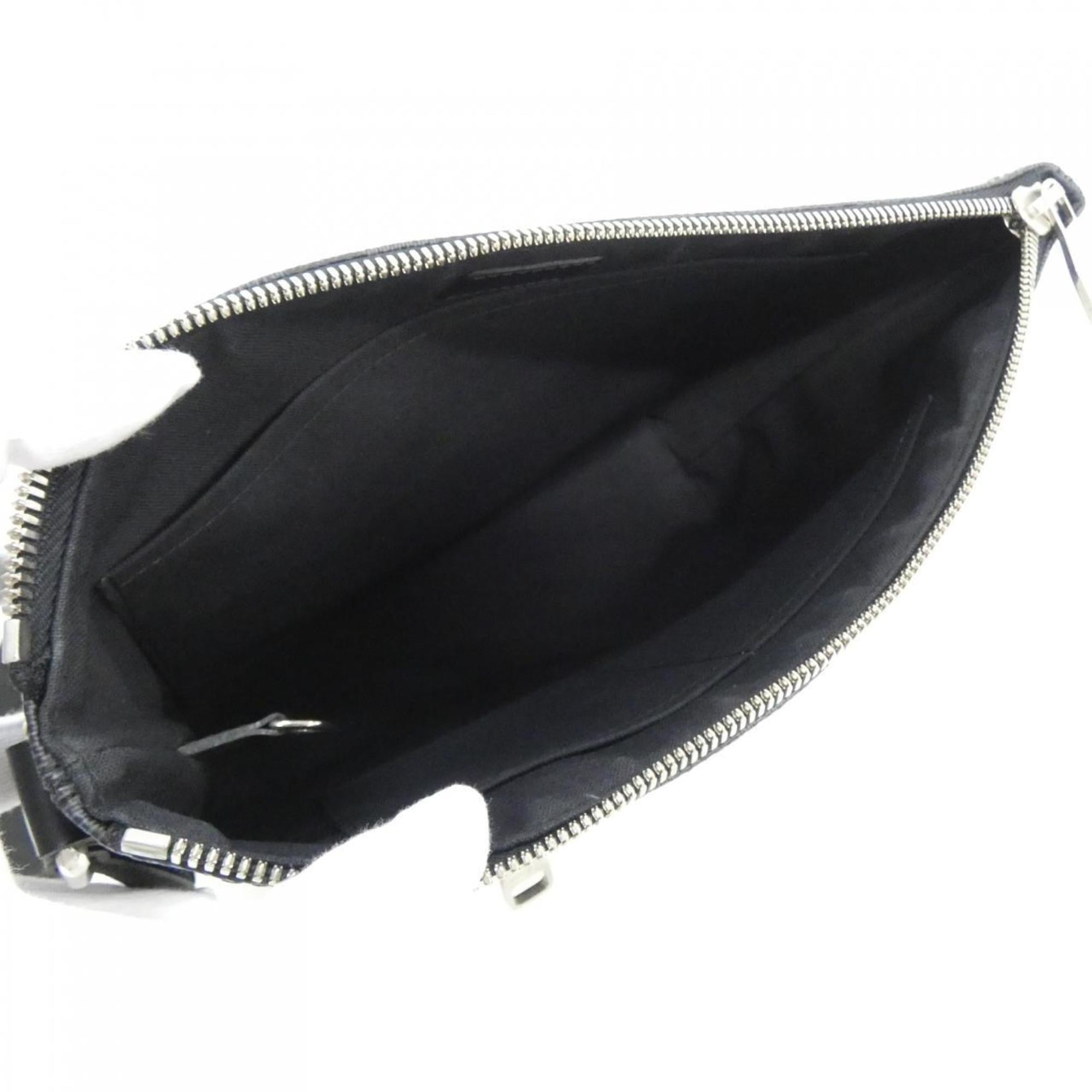 Louis Vuitton Dark Gray Graphite Coated Canvas Shoulder Bag