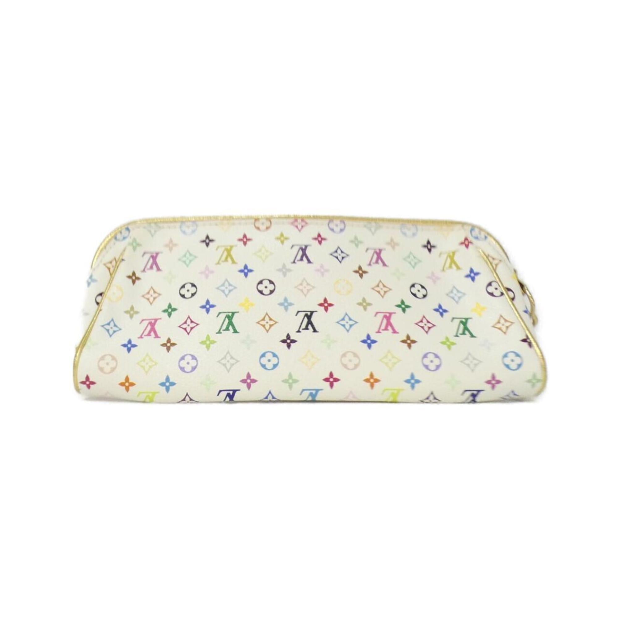 Louis Vuitton White Coated Canvas Pouch