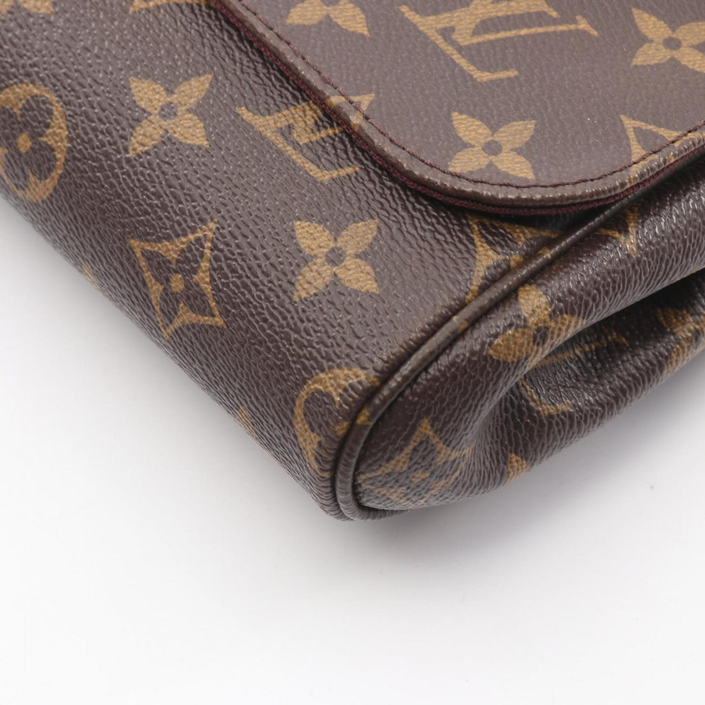 Louis Vuitton Brown Coated Canvas Leather Handbag