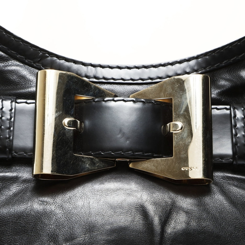 Gucci Black Bow Shoulder Bag (Pre-Owned)