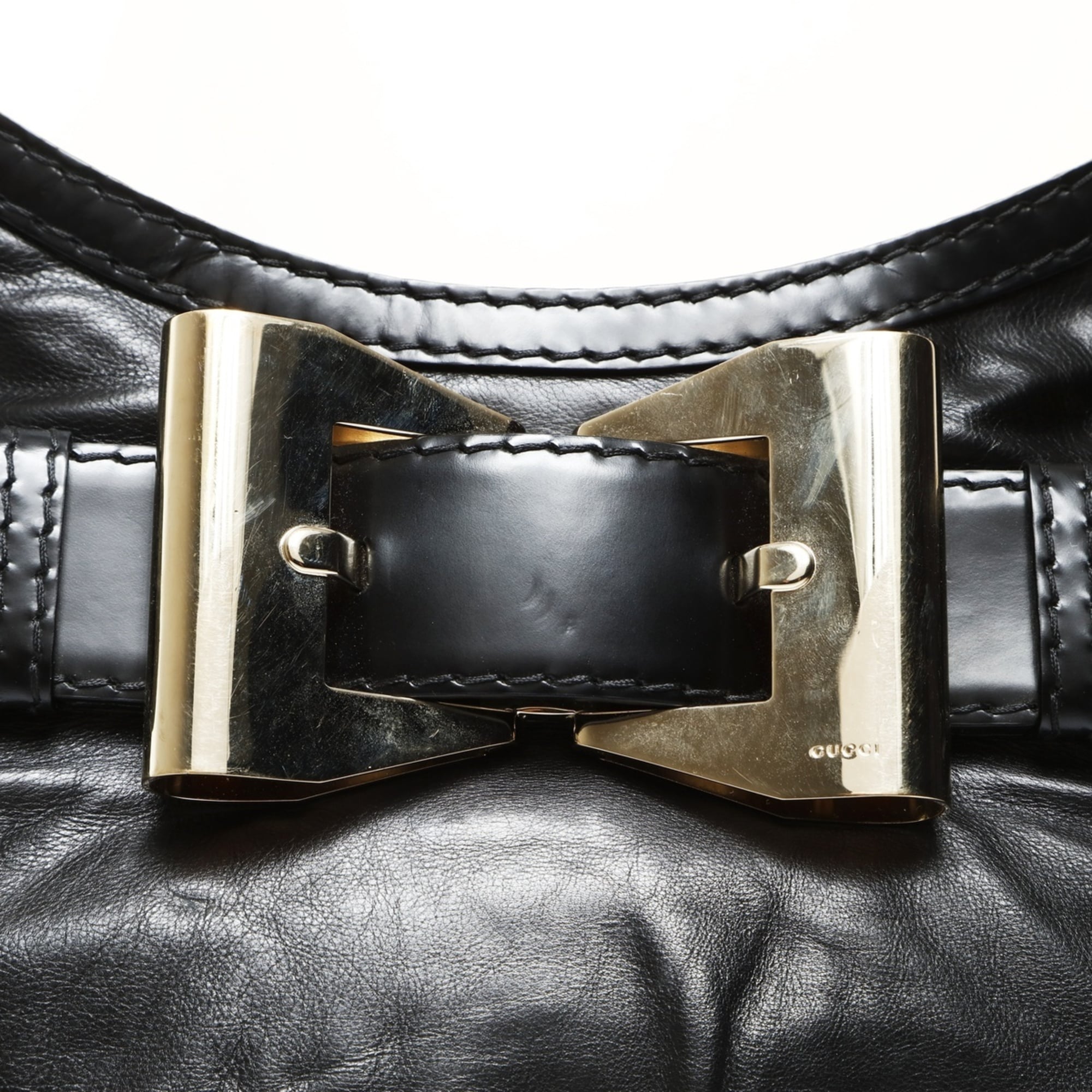 Gucci Black Bow Shoulder Bag (Pre-Owned)