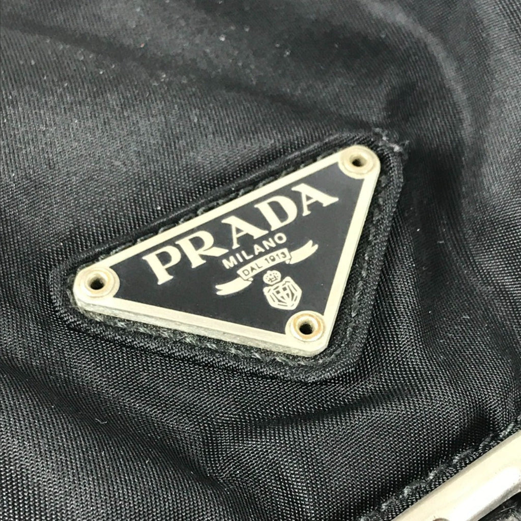 Prada Black Leather Nylon Backpack