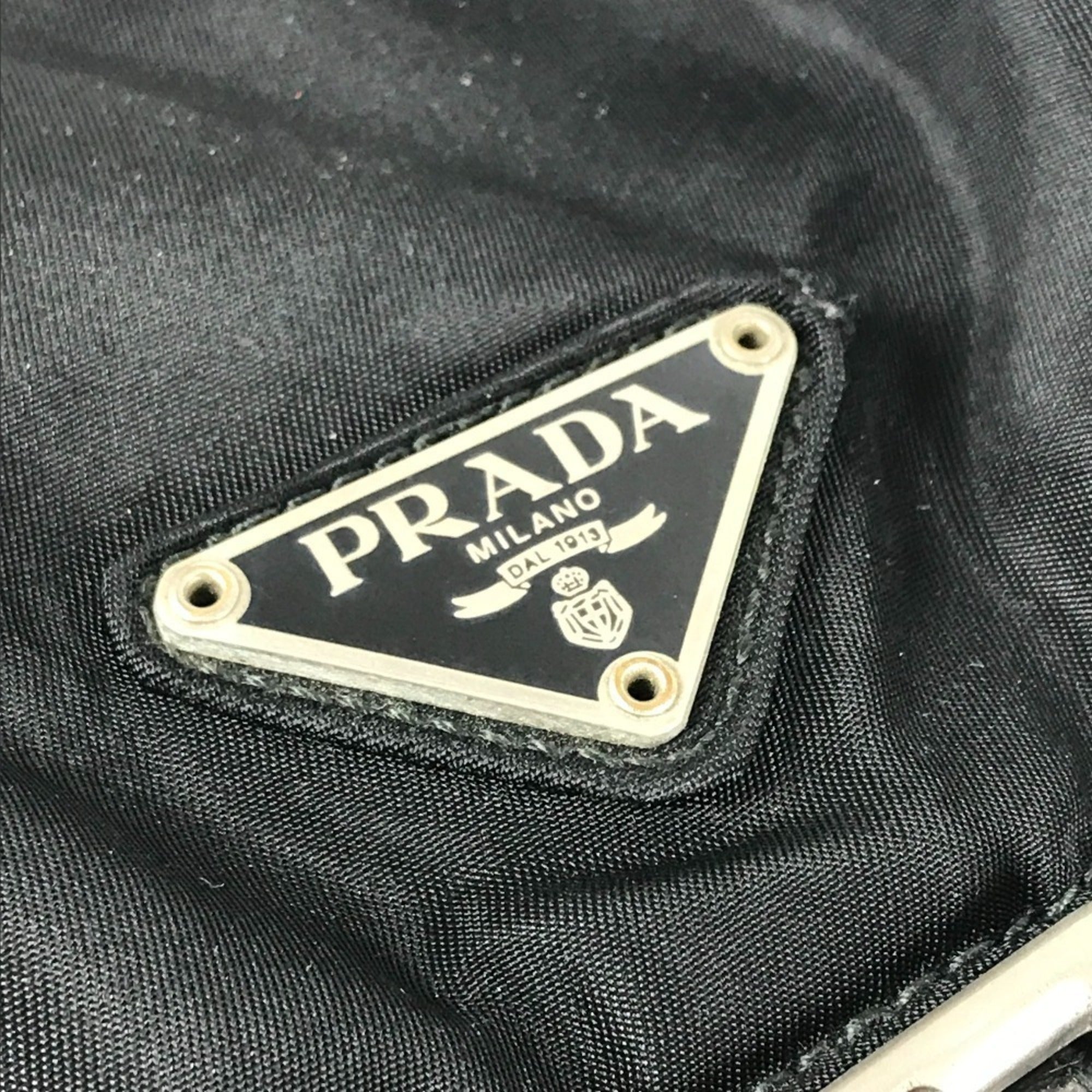 Prada Black Leather Nylon Backpack