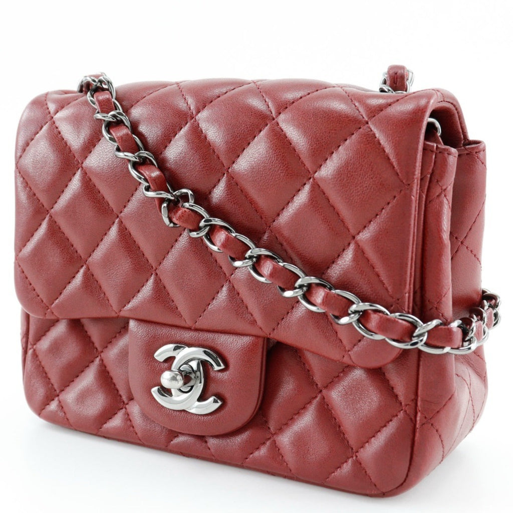 Chanel Red Color Leather Shoulder Bag