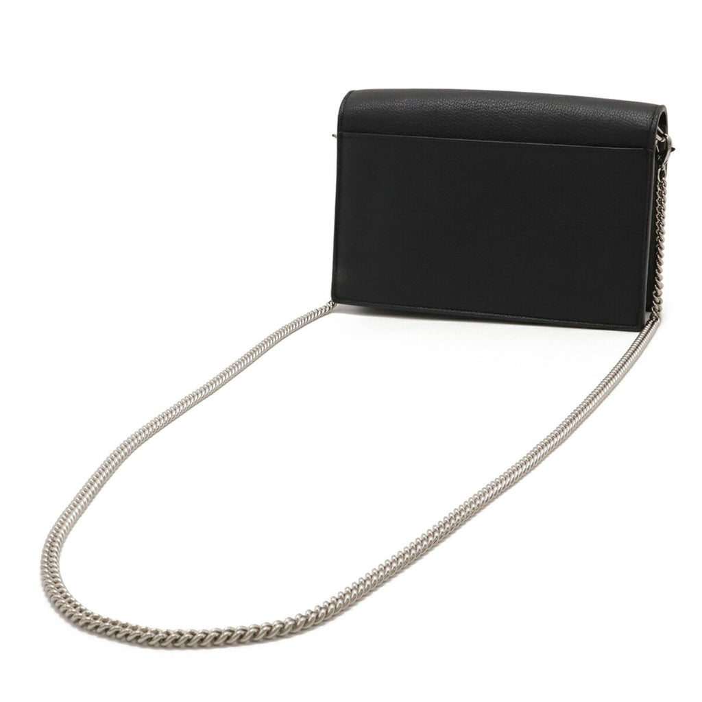 Louis Vuitton Noir Leather Clutch Bag Pochette Shoulder Bag