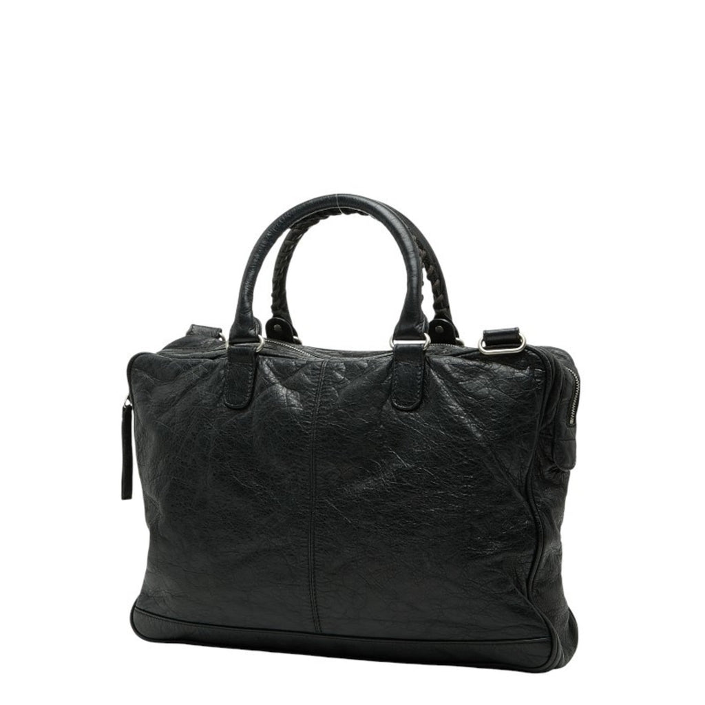 Balenciaga Black Leather Briefcase Shoulder