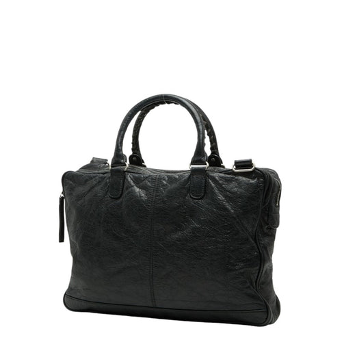 Balenciaga Black Leather Briefcase Shoulder
