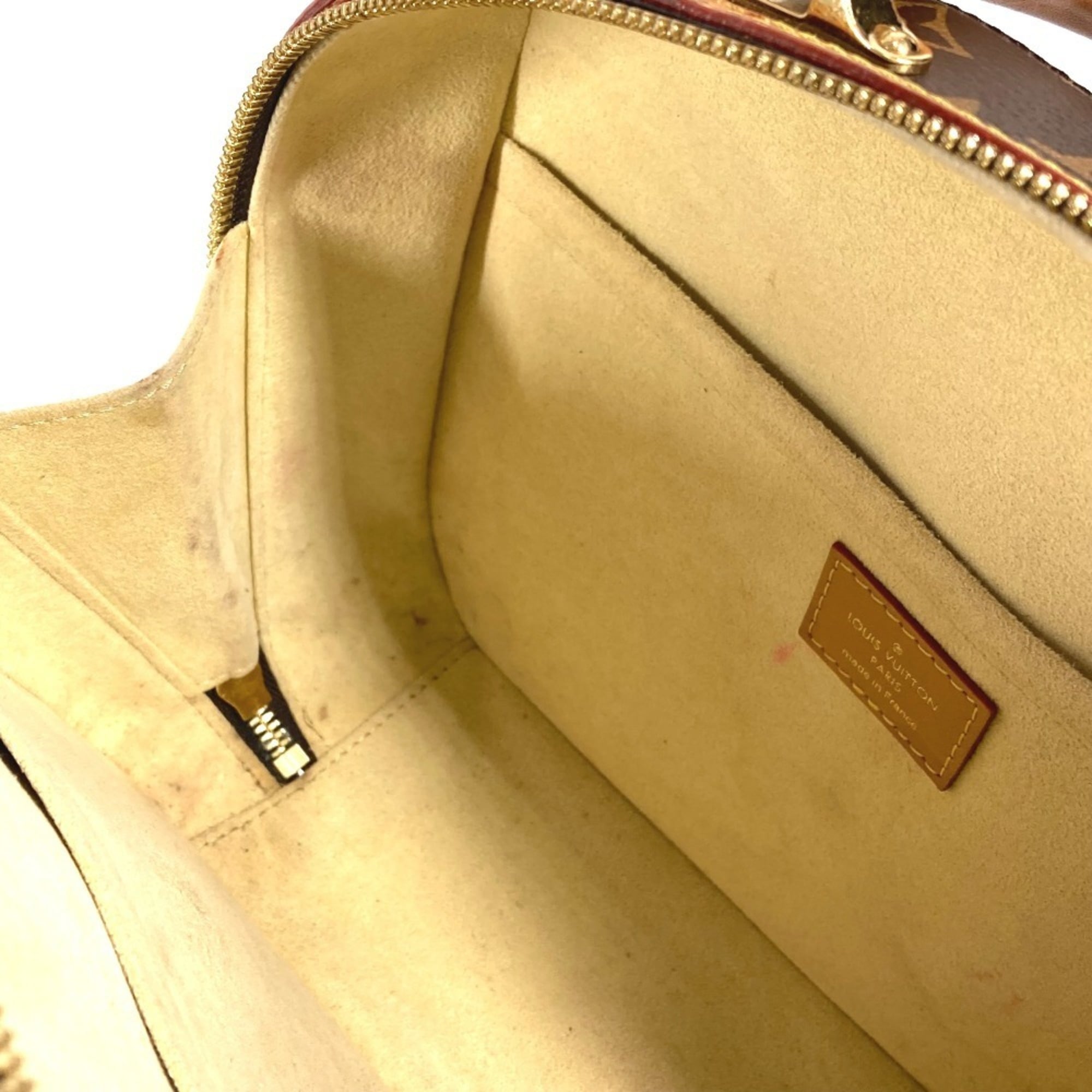 Louis Vuitton Brown Monogram Boston Bag Handbag Shoulder Bag