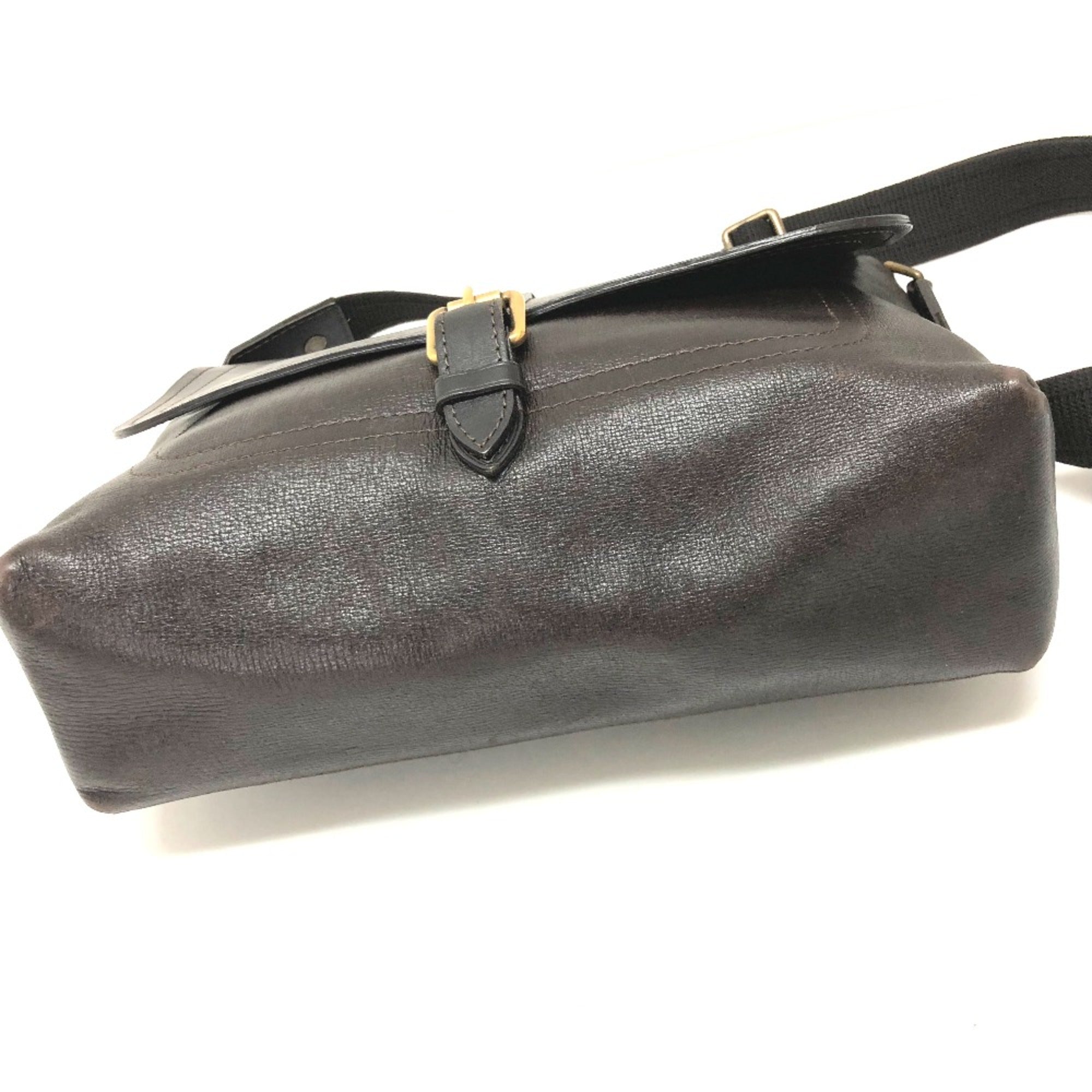 Louis Vuitton Brown Leather Shoulder Bag