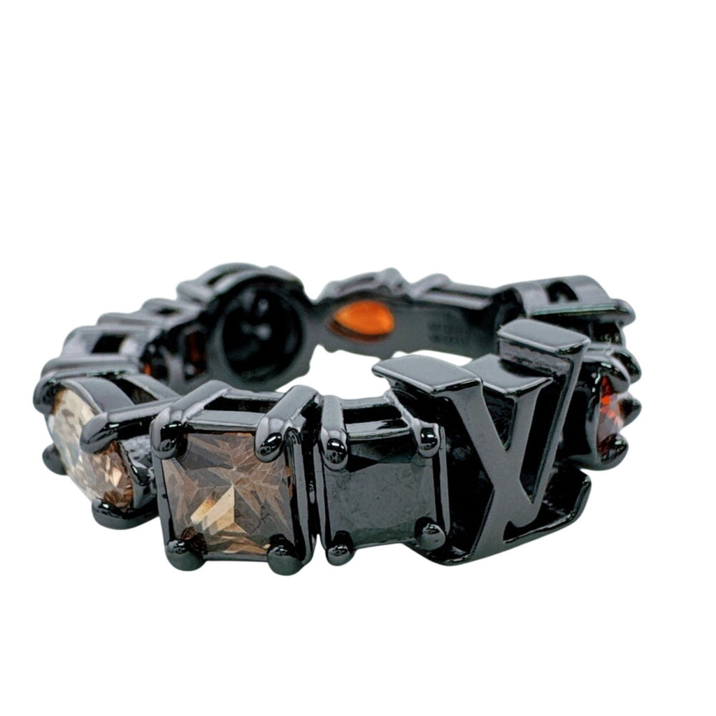 Louis Vuitton Black Metal Band Ring