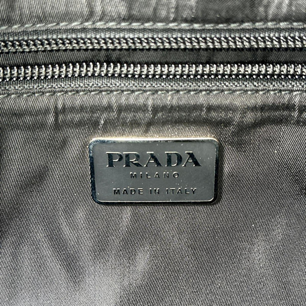 Prada Black Brown Nylon Handbag
