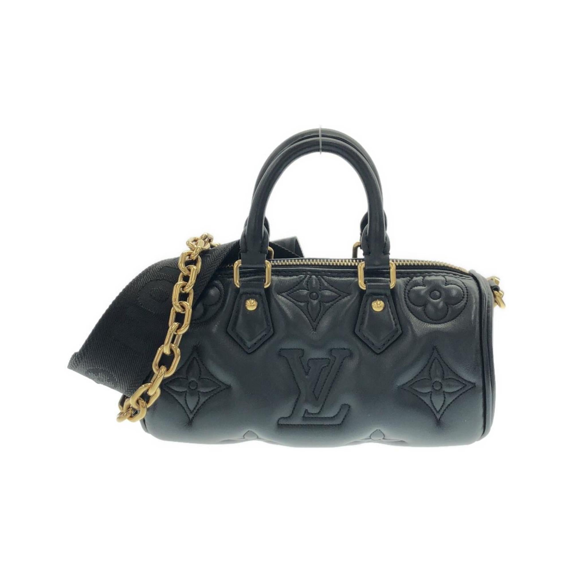 Louis Vuitton Black Leather Shoulder Bag