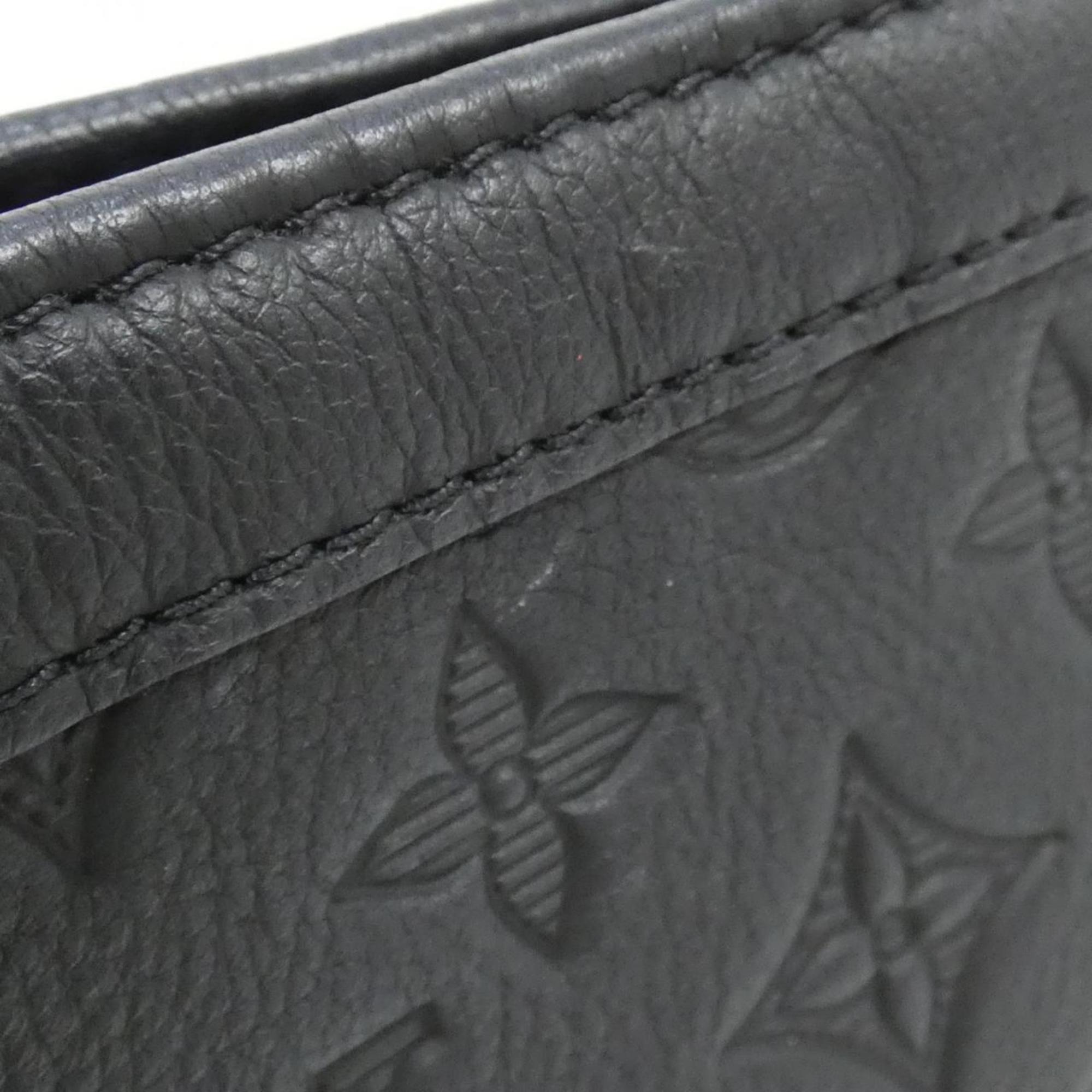 Louis Vuitton Black Leather Shoulder Bag