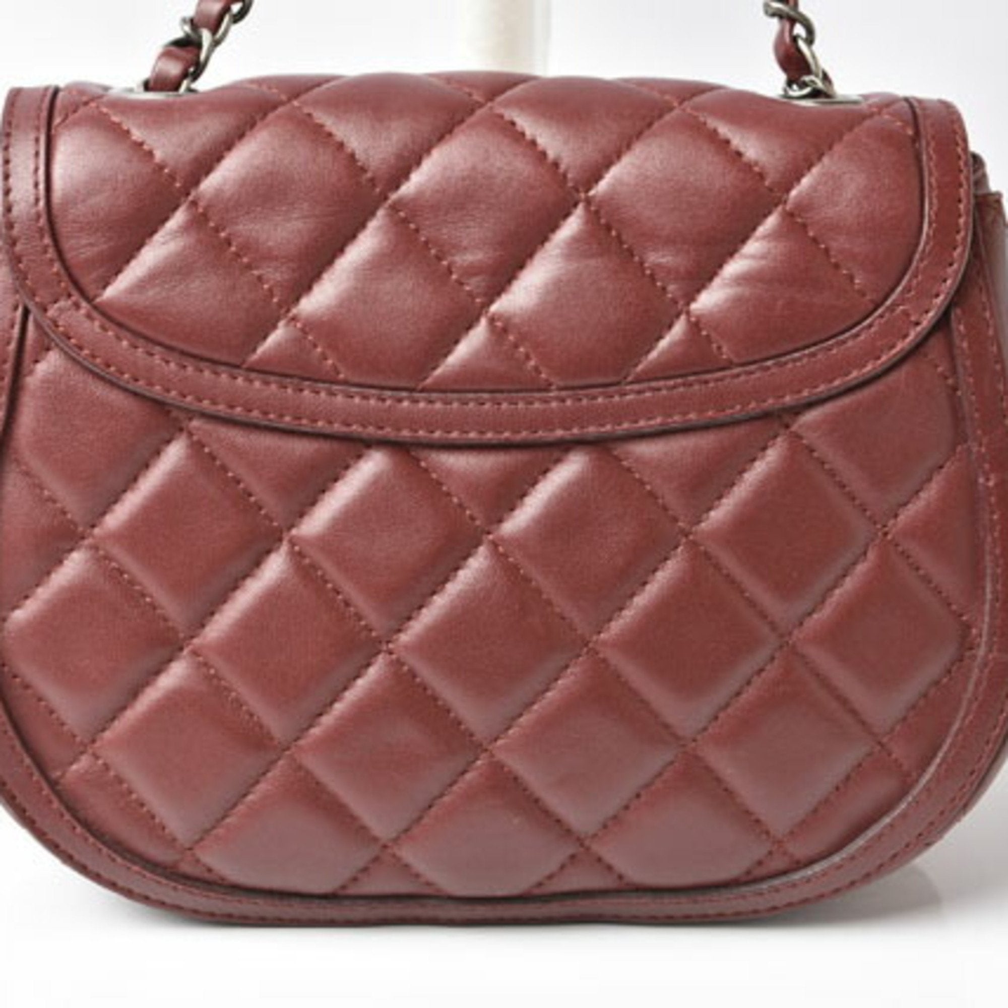 Chanel Bordeaux Saddle Bag Shoulder Bag